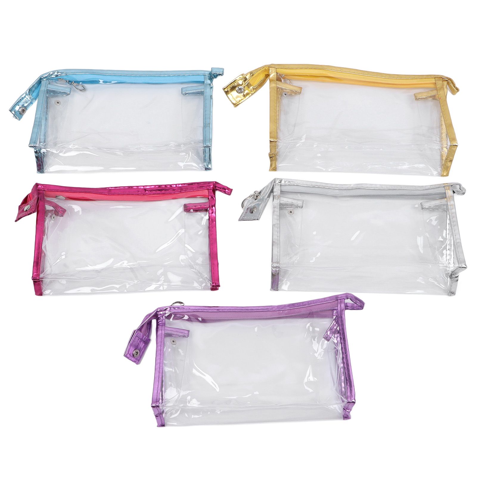Clear Cosmetic Bag Waterproof Transparent PVC Makeup Toiletry Pouch with