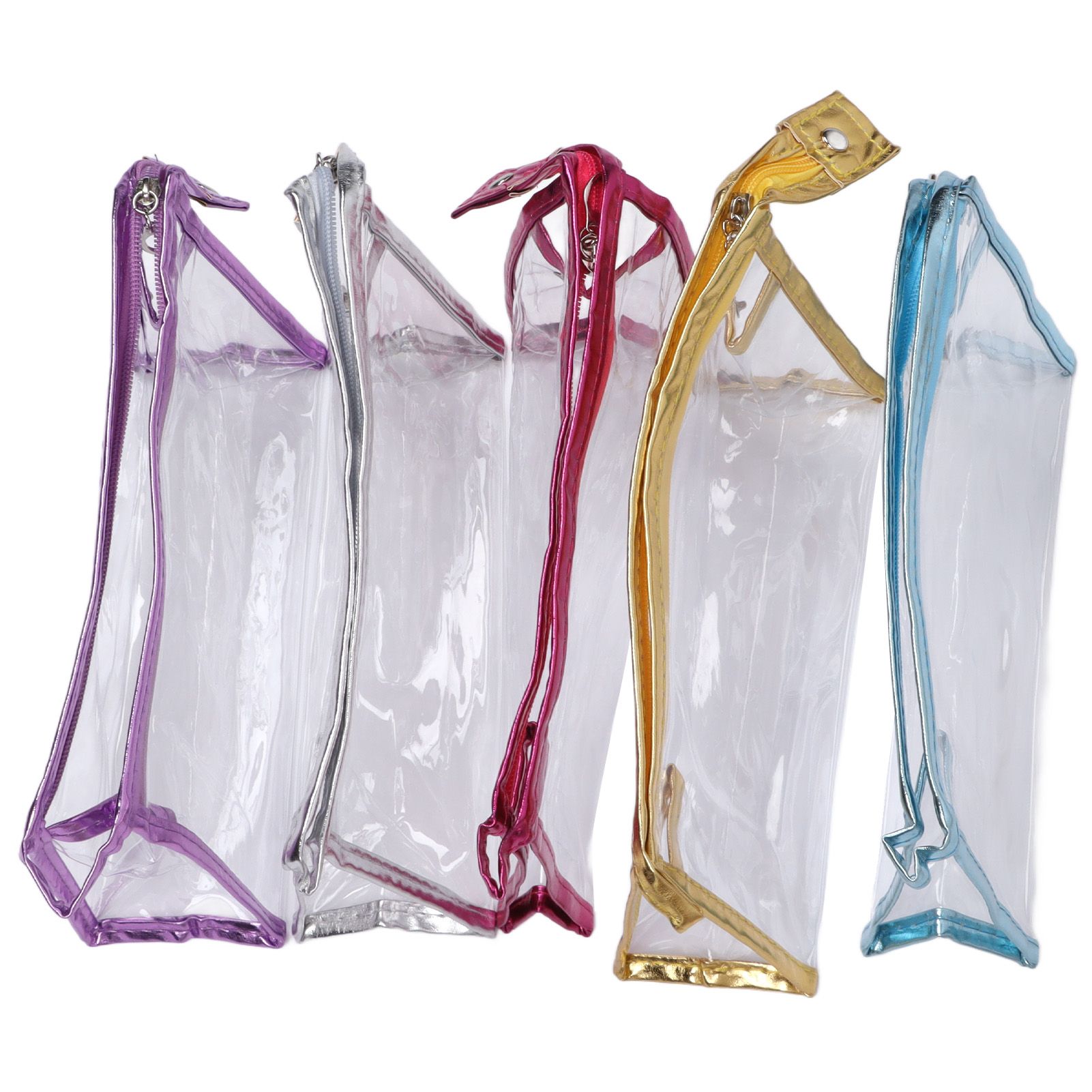 Clear Cosmetic Bag Waterproof Transparent PVC Makeup Toiletry Pouch with view 5