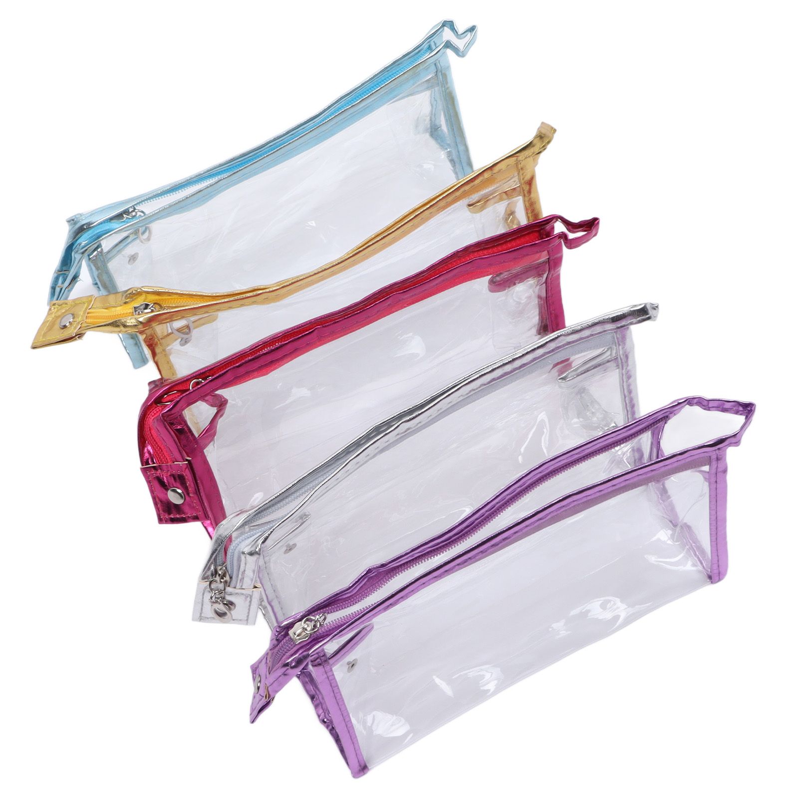 Clear Cosmetic Bag Waterproof Transparent PVC Makeup Toiletry Pouch with view 6