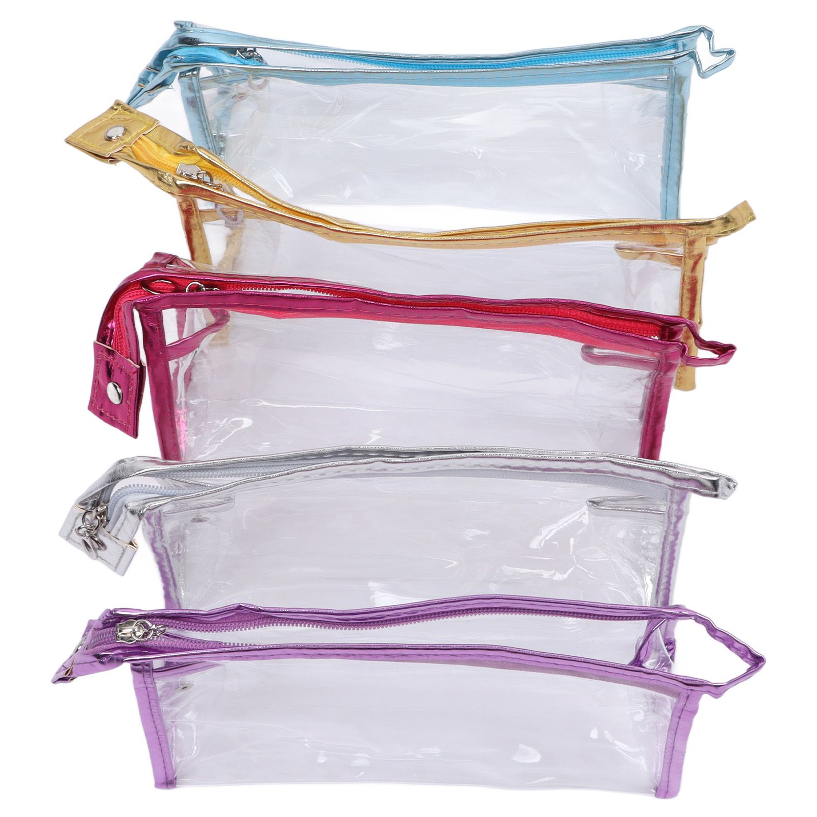 Clear Cosmetic Bag Waterproof Transparent PVC Makeup Toiletry Pouch with view 8