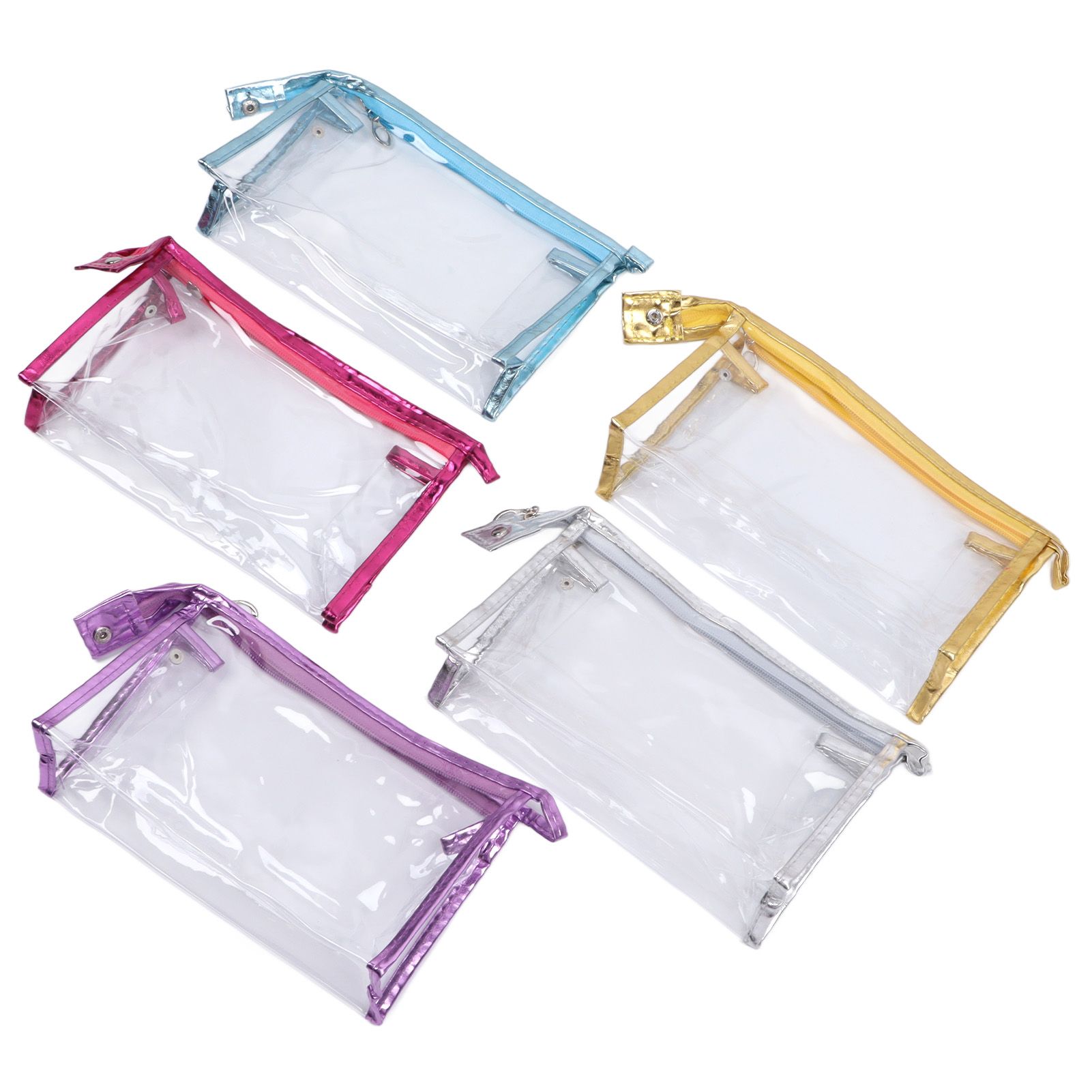 Clear Cosmetic Bag Waterproof Transparent PVC Makeup Toiletry Pouch with view 9