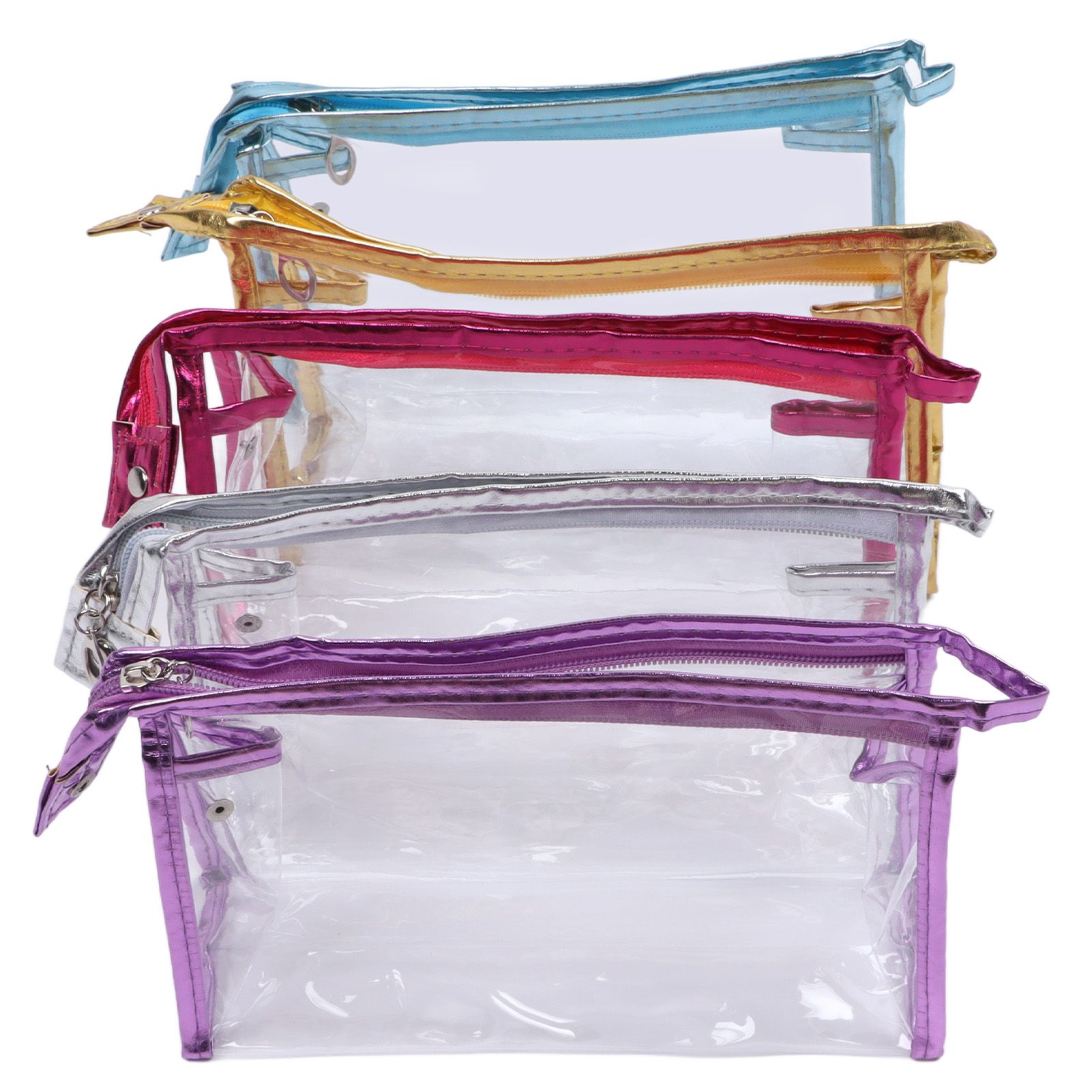 Clear Cosmetic Bag Waterproof Transparent PVC Makeup Toiletry Pouch with view 10