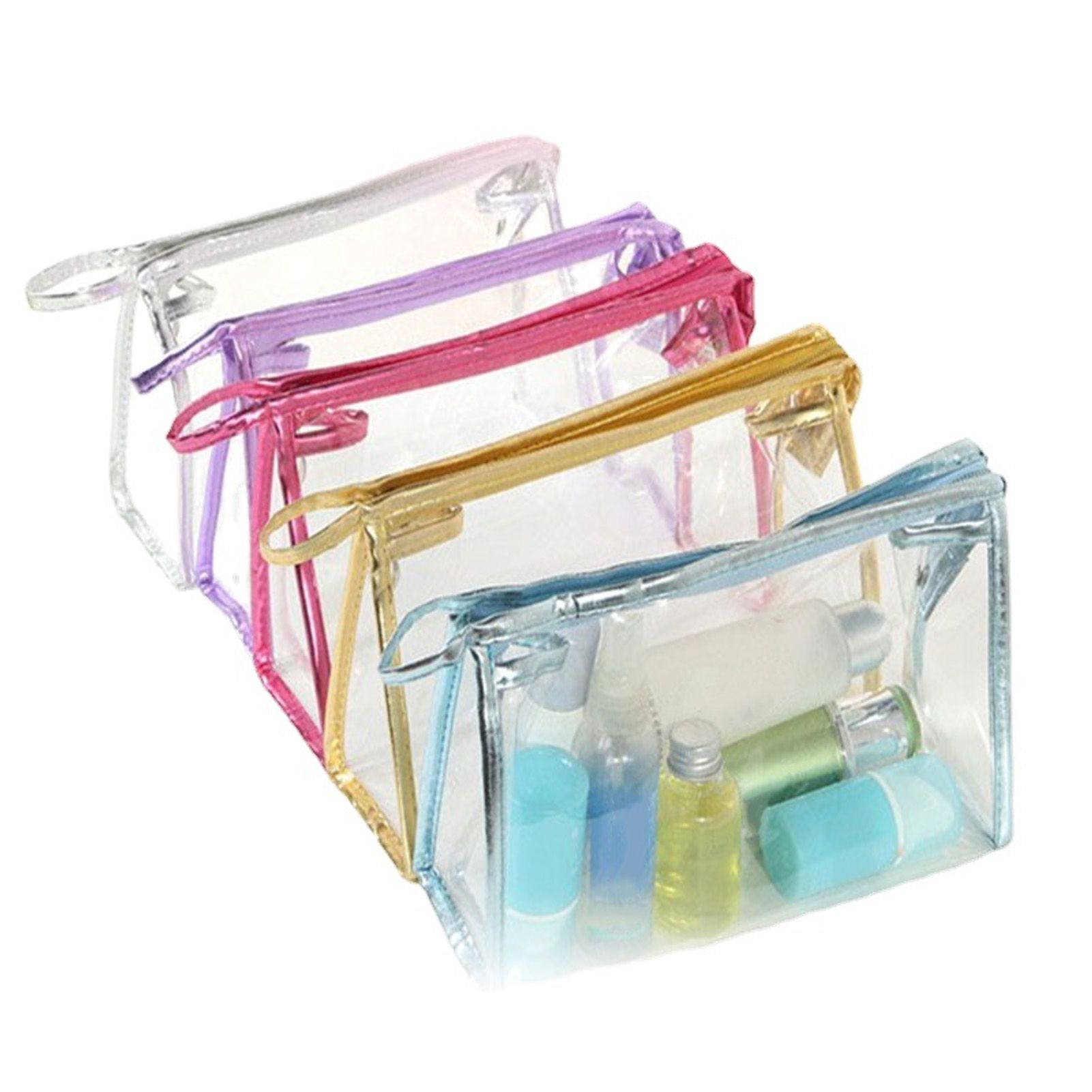 Clear Cosmetic Bag Waterproof Transparent PVC Makeup Toiletry Pouch with view 11