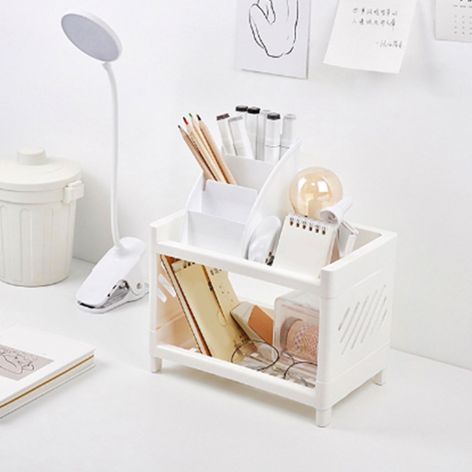 Desktop Storage Shelf Multifunctional Practical Durable Desktop Organizer for view 9