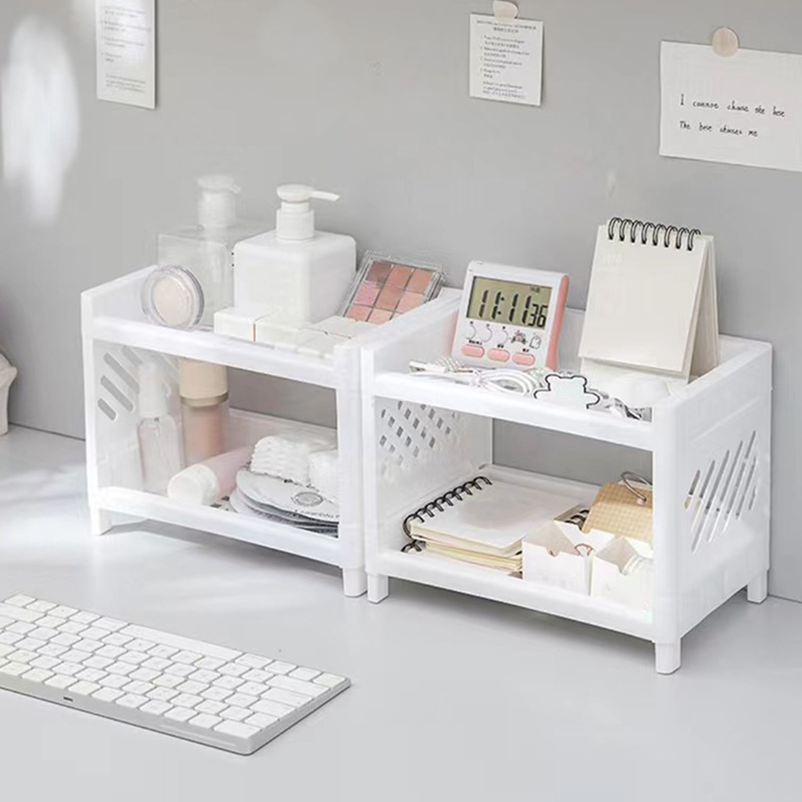 Desktop Storage Shelf Multifunctional Practical Durable Desktop Organizer for view 12