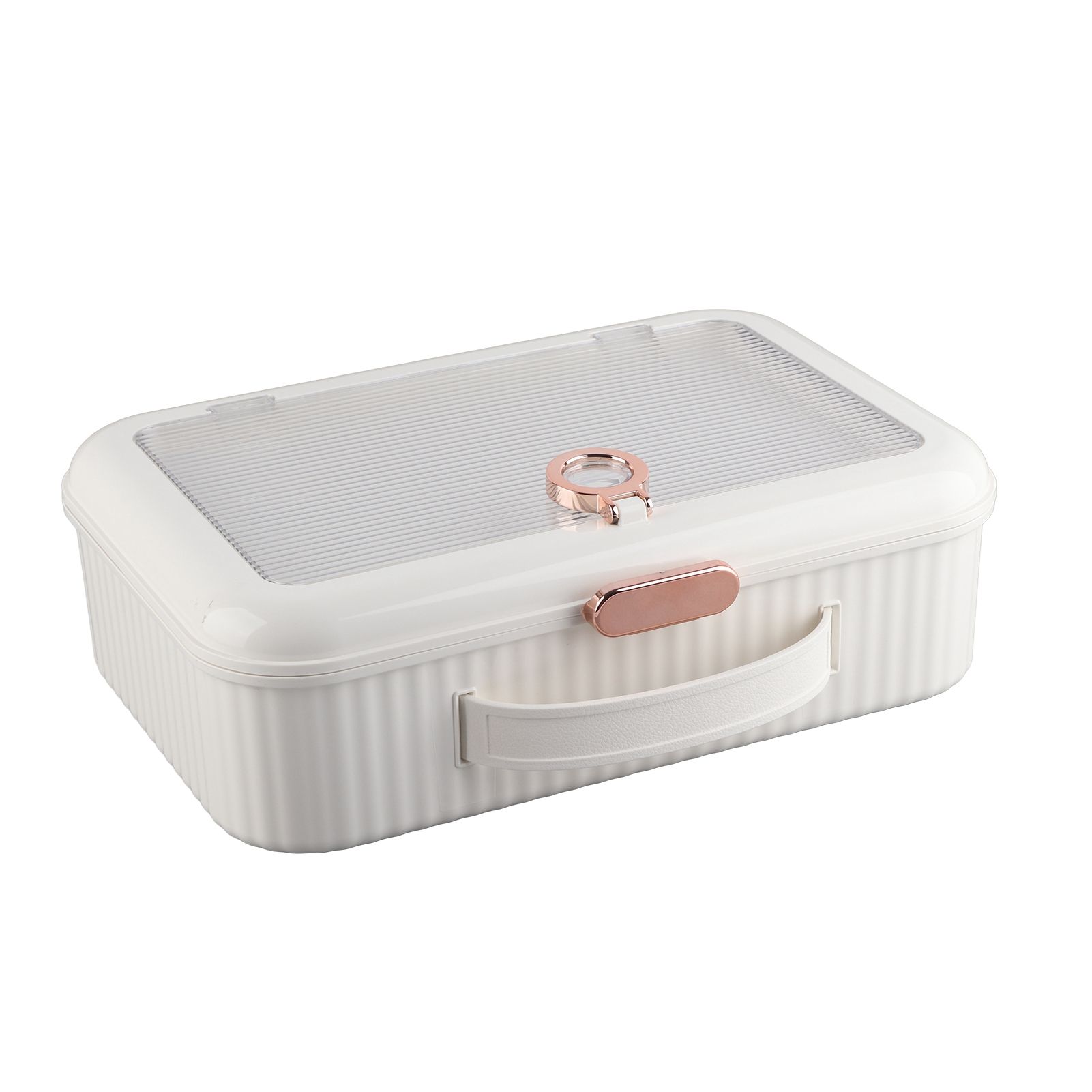 Multifunctional Document Storage Box Large Capacity Two Layer Liner Home