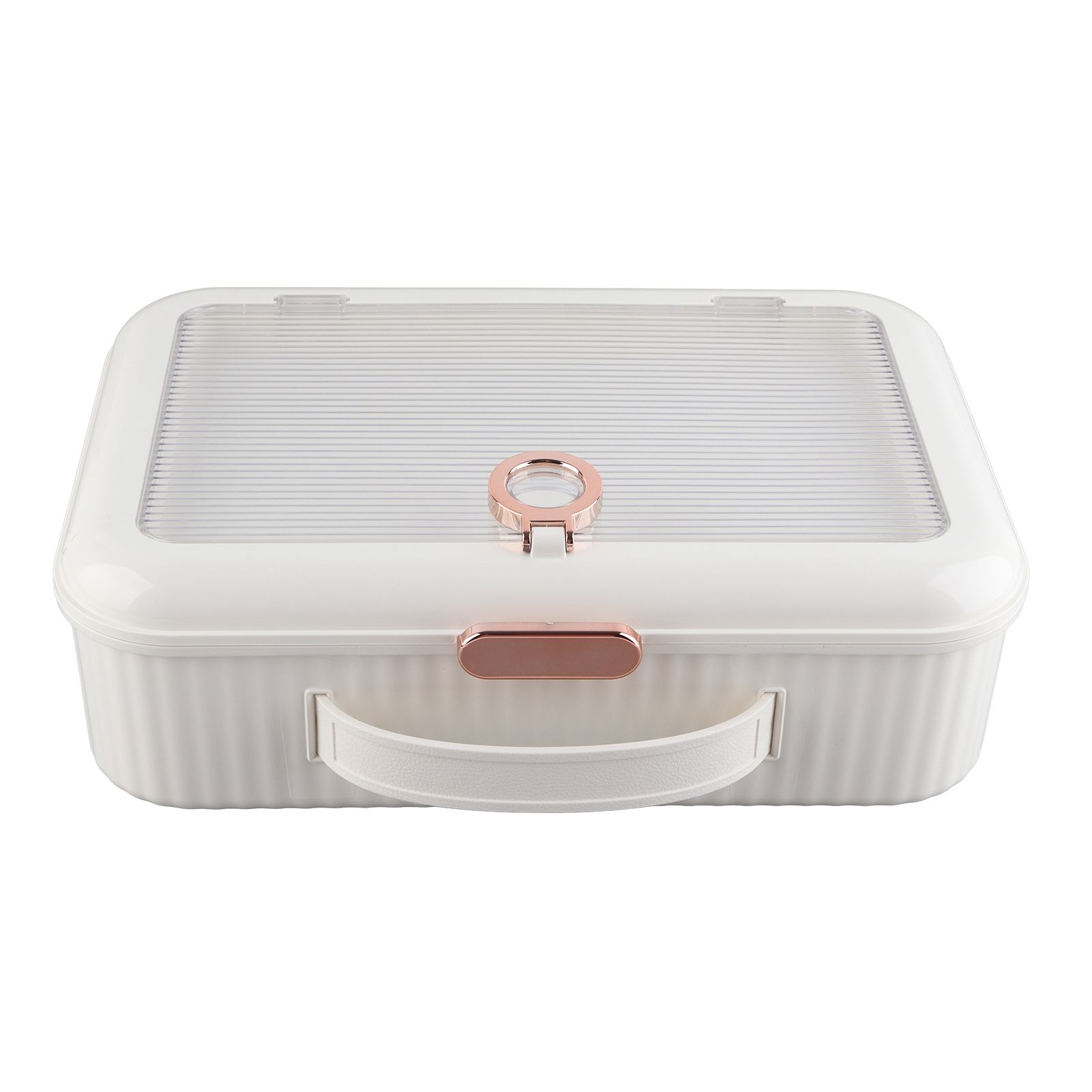 Multifunctional Document Storage Box Large Capacity Two Layer Liner Home view 2