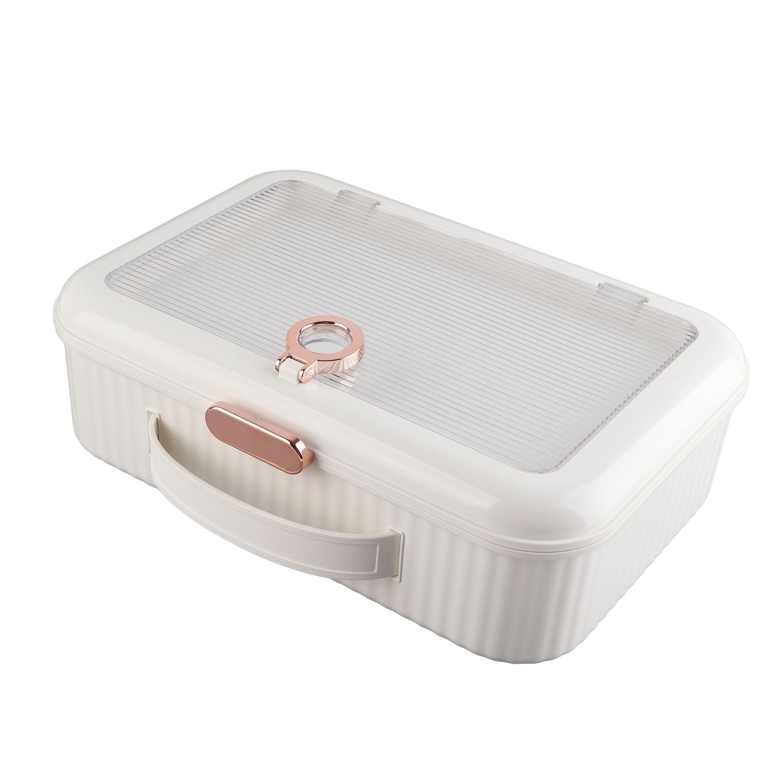 Multifunctional Document Storage Box Large Capacity Two Layer Liner Home view 3