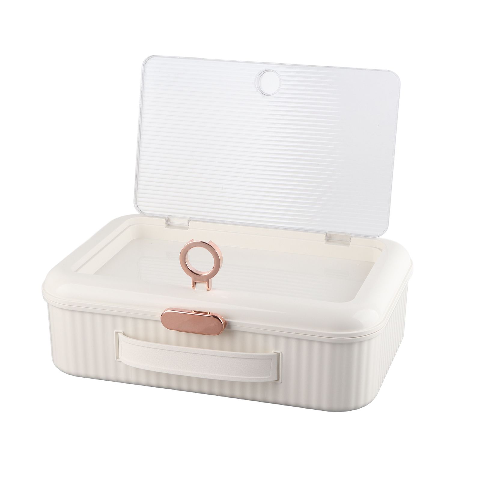 Multifunctional Document Storage Box Large Capacity Two Layer Liner Home view 5