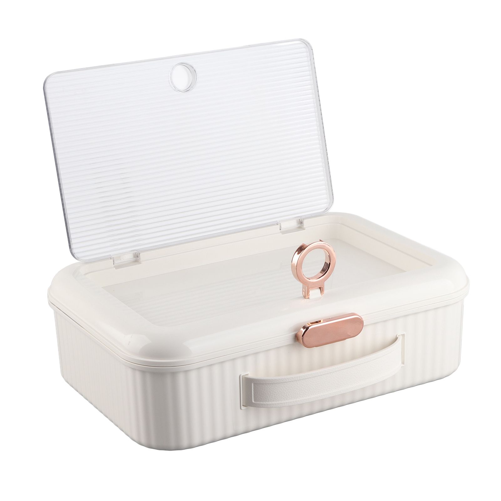 Multifunctional Document Storage Box Large Capacity Two Layer Liner Home view 6