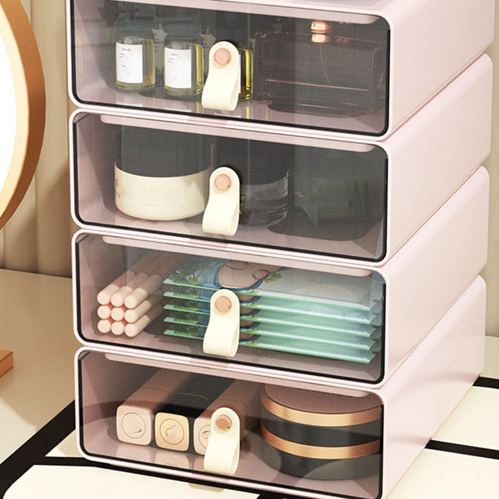 Clear Drawer Storage Box Large Capacity Desktop Drawer Storage Container view 11