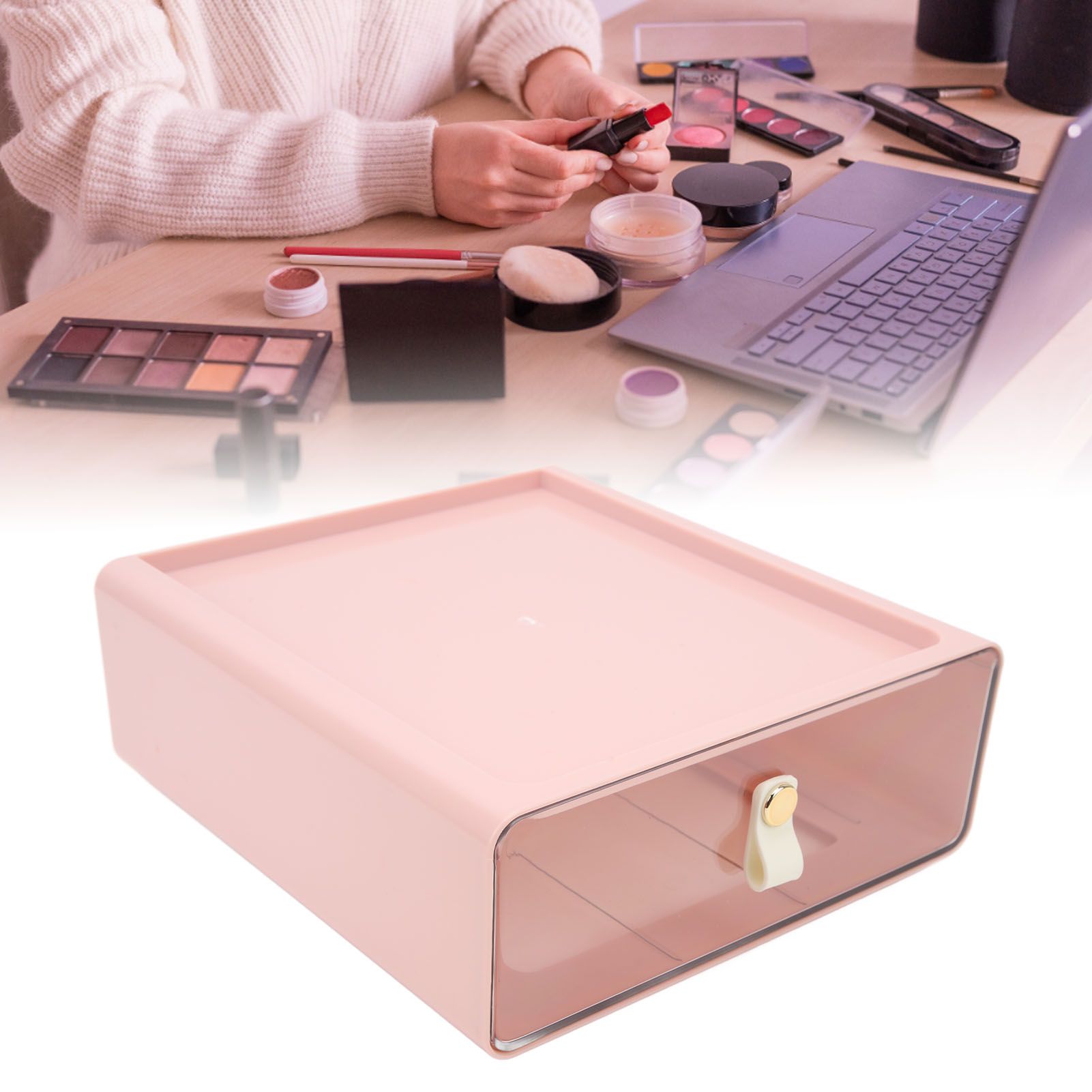 Clear Drawer Storage Box Large Capacity Desktop Drawer Storage Container view 12