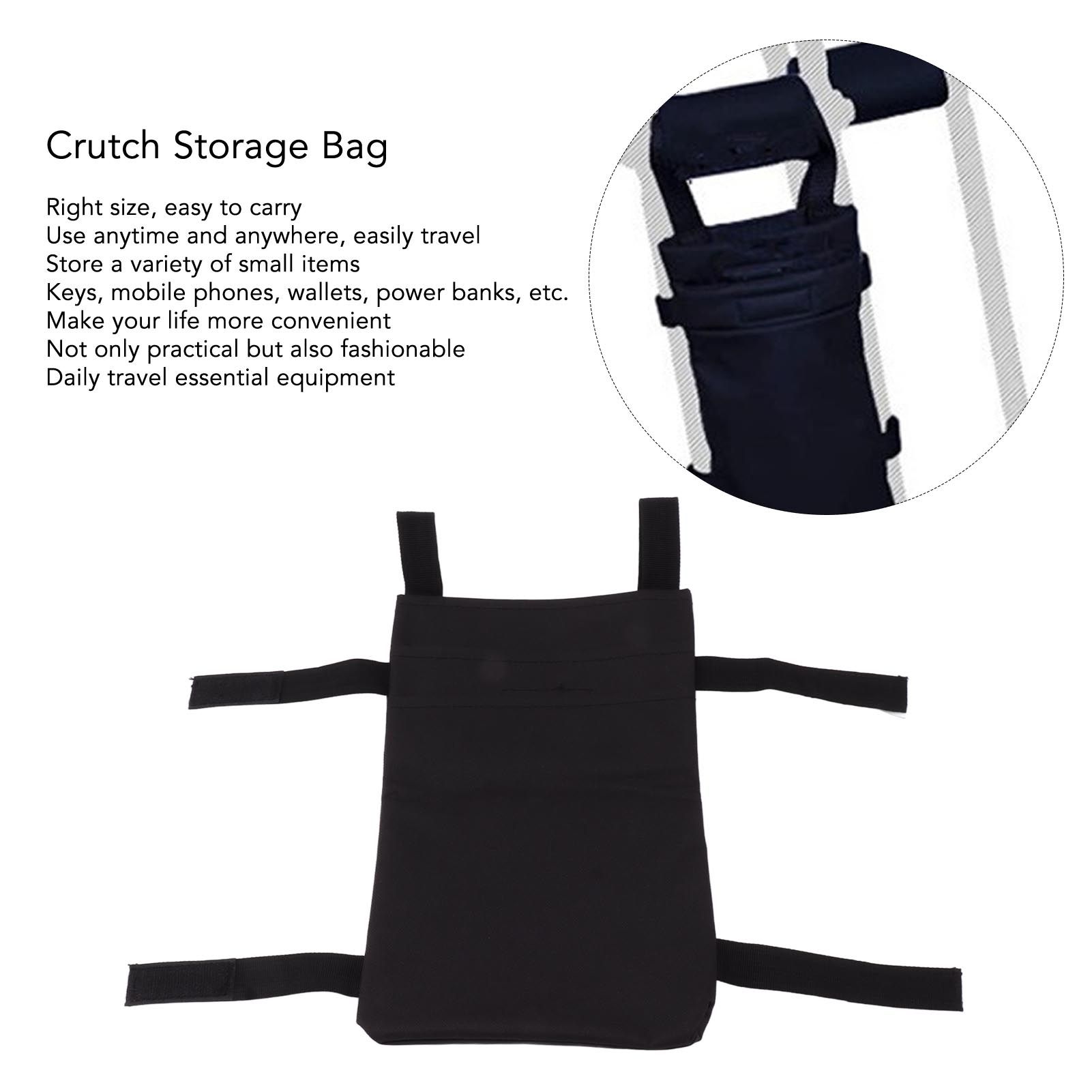 Crutch Storage Bag Hanging Carrying Pocket Pouch Portable Travel Organizer view 14