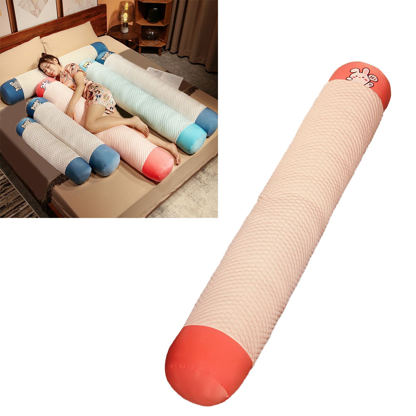 Cute Body Pillow Removable Washable Breathable Plush Soft Long Bed Pillow for view 5
