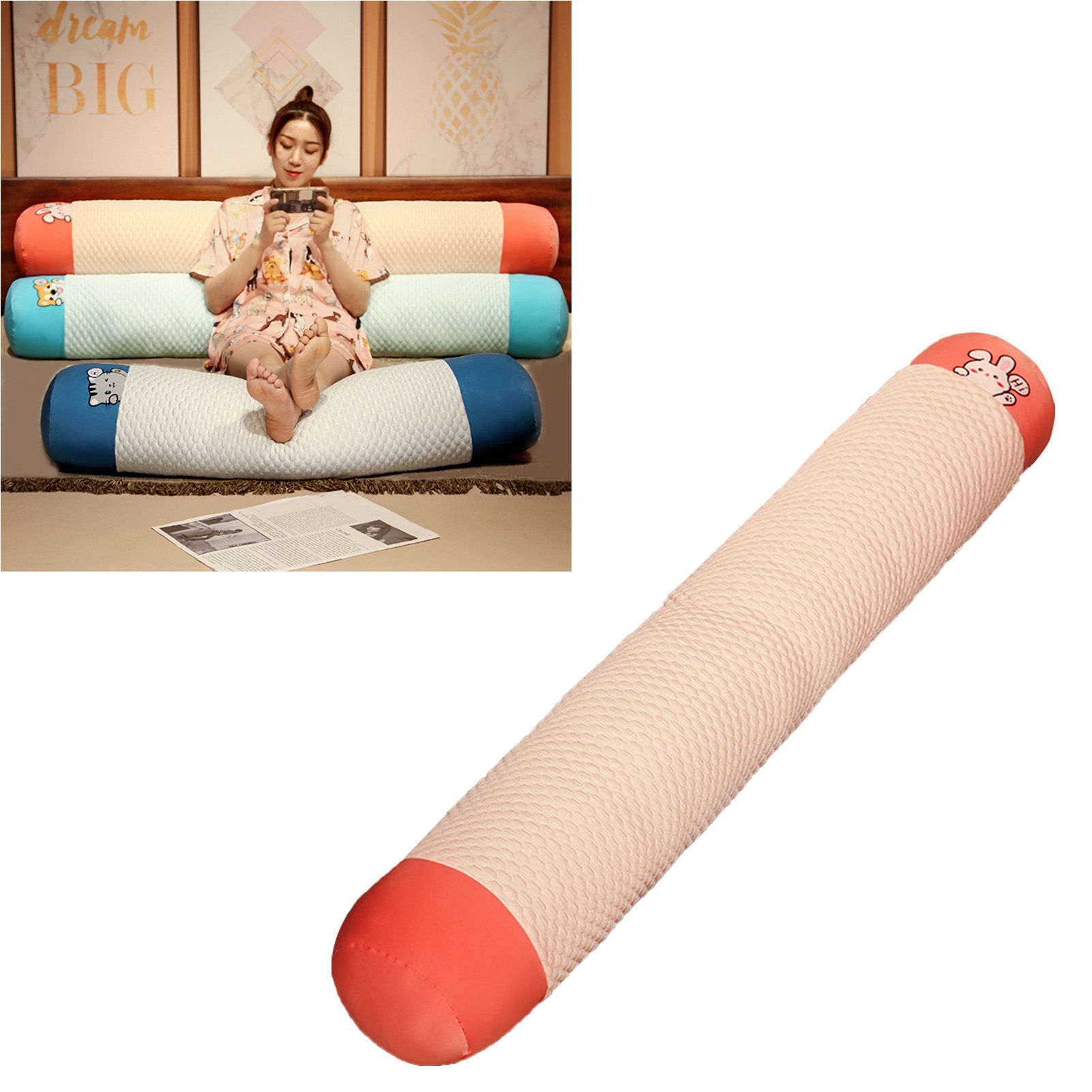 Cute Body Pillow Removable Washable Breathable Plush Soft Long Bed Pillow for view 6