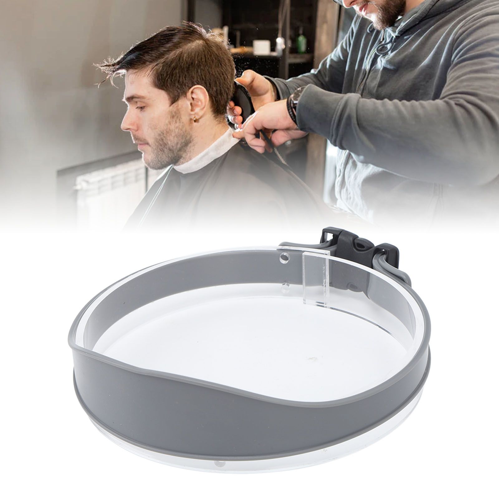 DIY Hair Trimming Template Haircut Band Breathable Curved Degion Silicone Home view 11
