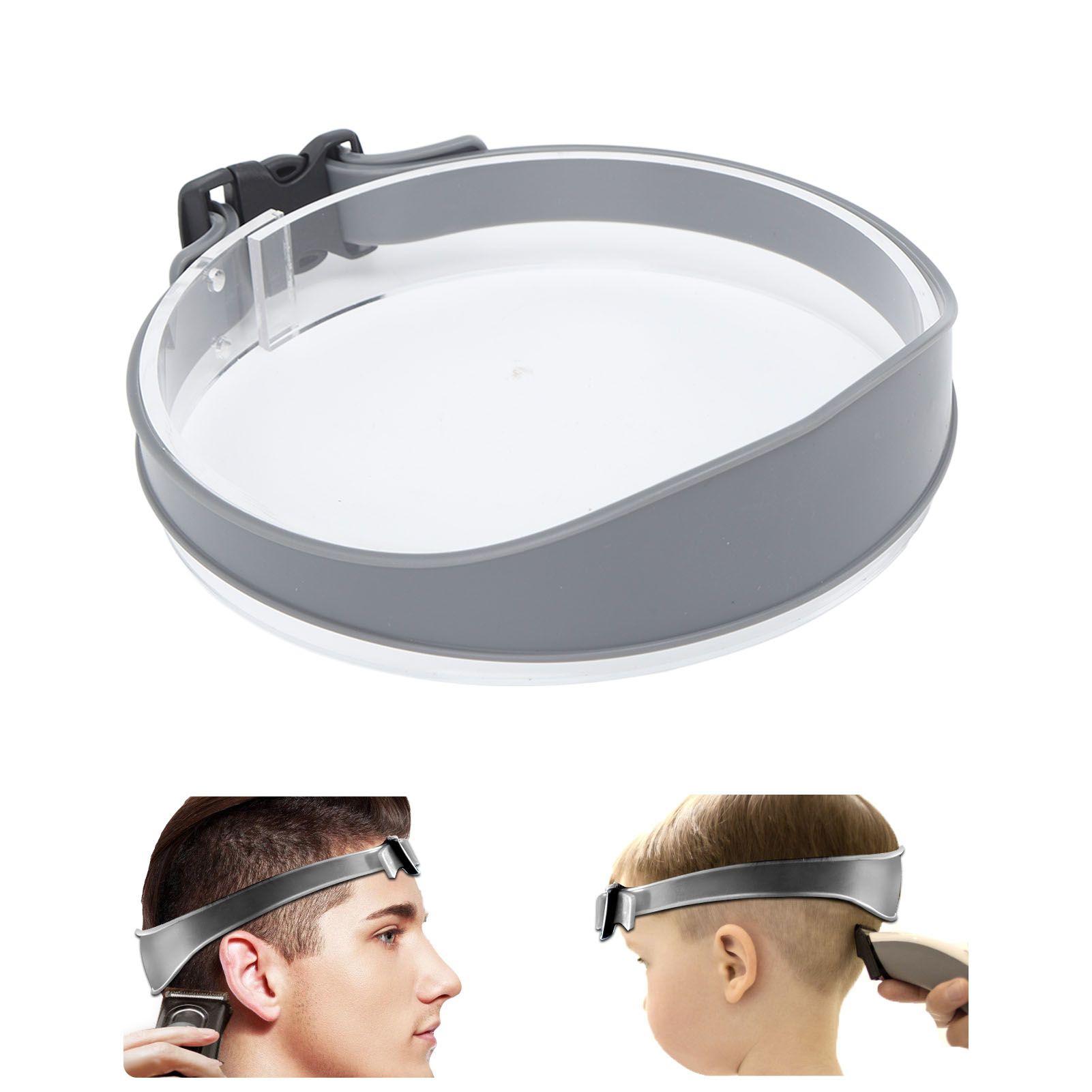 DIY Hair Trimming Template Haircut Band Breathable Curved Degion Silicone Home view 12