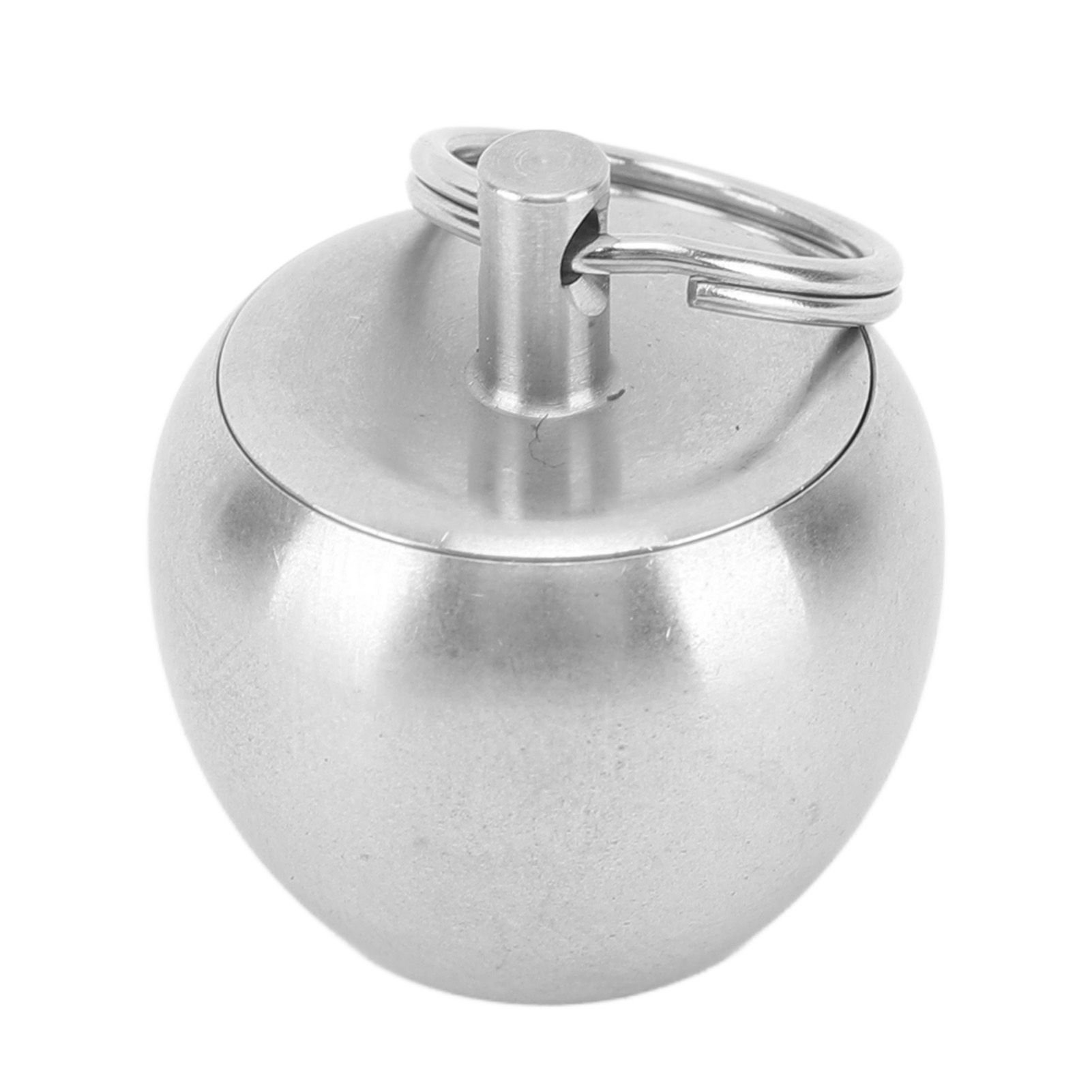 Portable Medicine Bottle Stainless Steel Mini Capsules Box Daily Medicine view 3