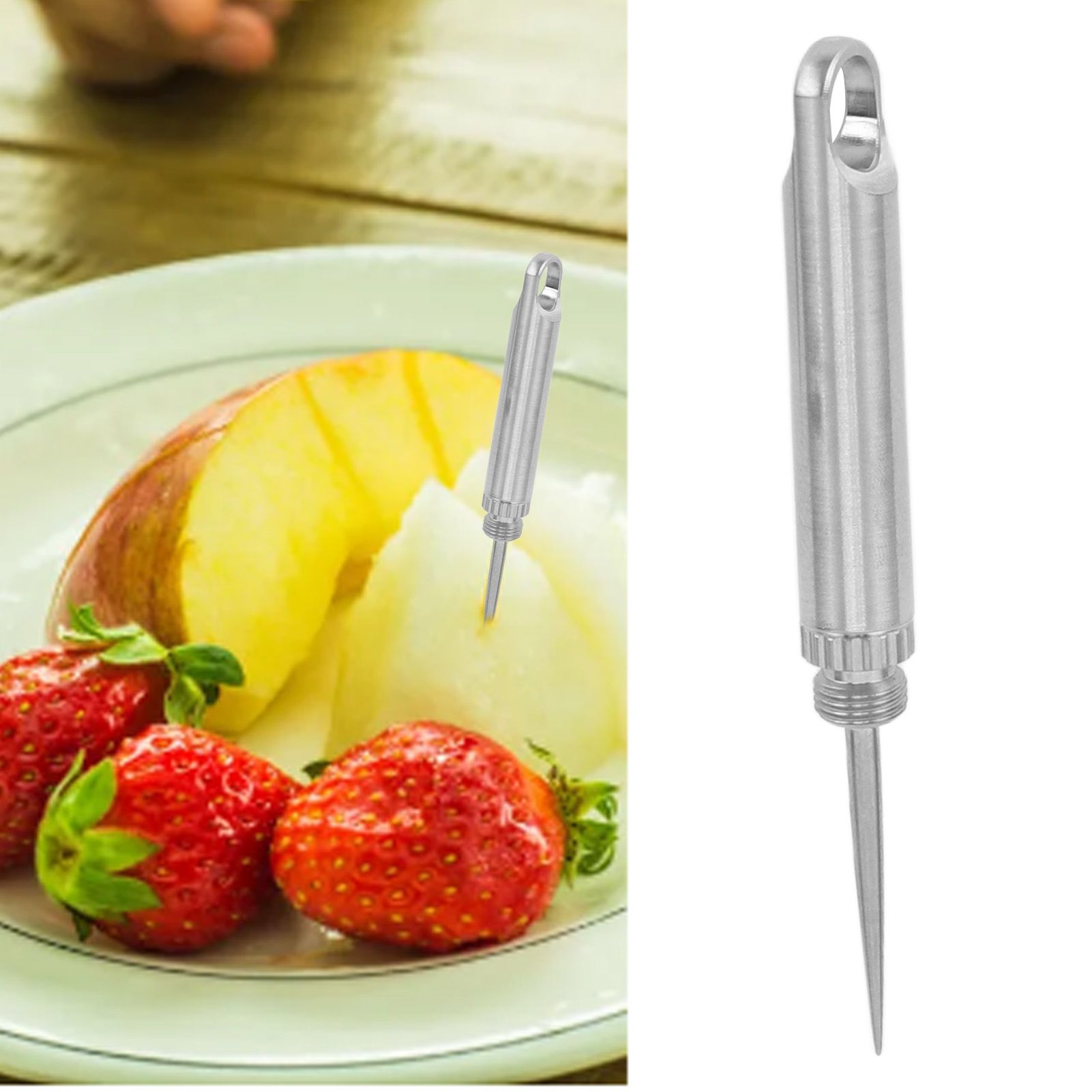 Portable Titanium Toothpicks Reusable Metal Pocket Toothpicks for Picnic view 12