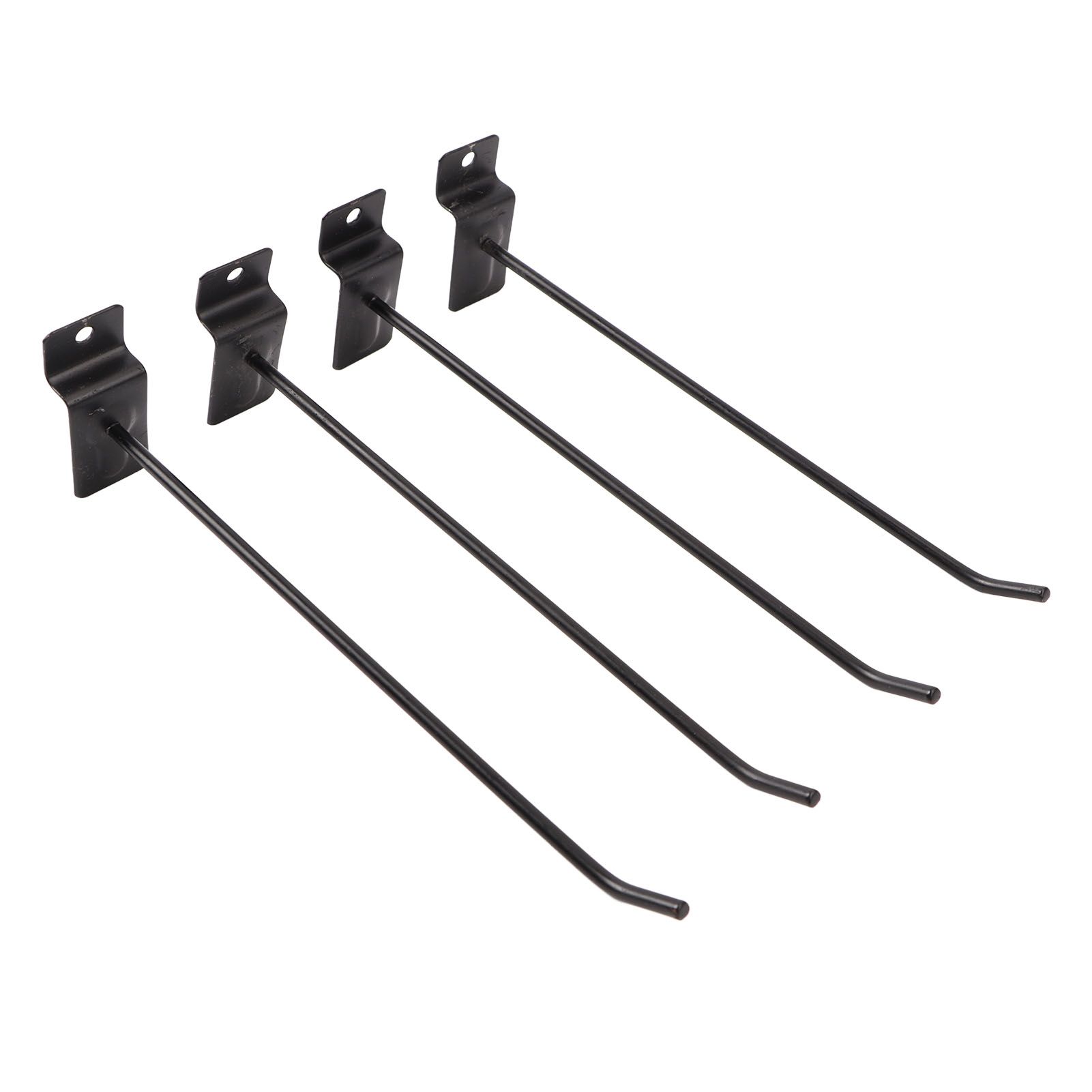30PCS Panel Hooks Black Slatwall Hanger Thickened Easy Installation Anti Rust view 3