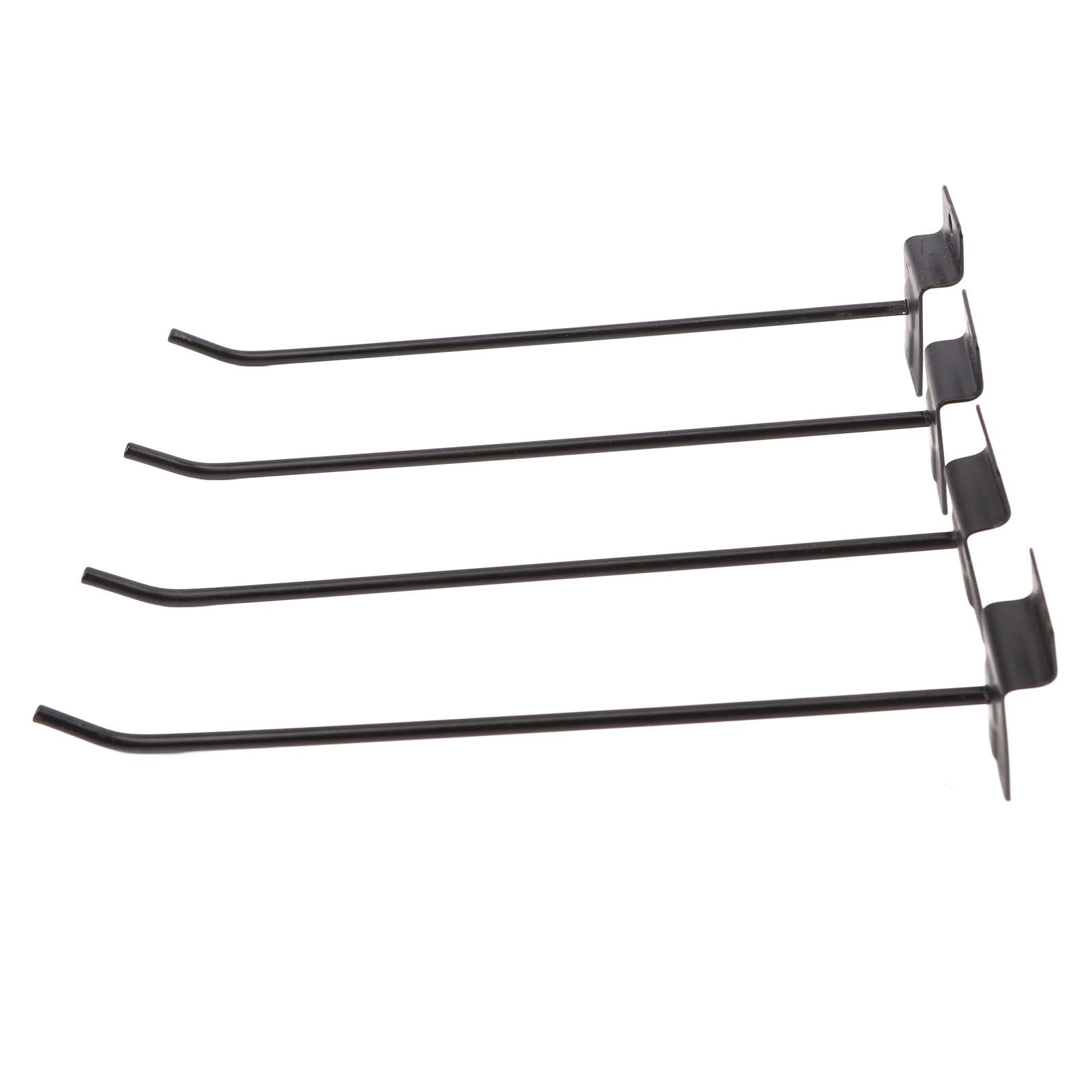 30PCS Panel Hooks Black Slatwall Hanger Thickened Easy Installation Anti Rust view 4