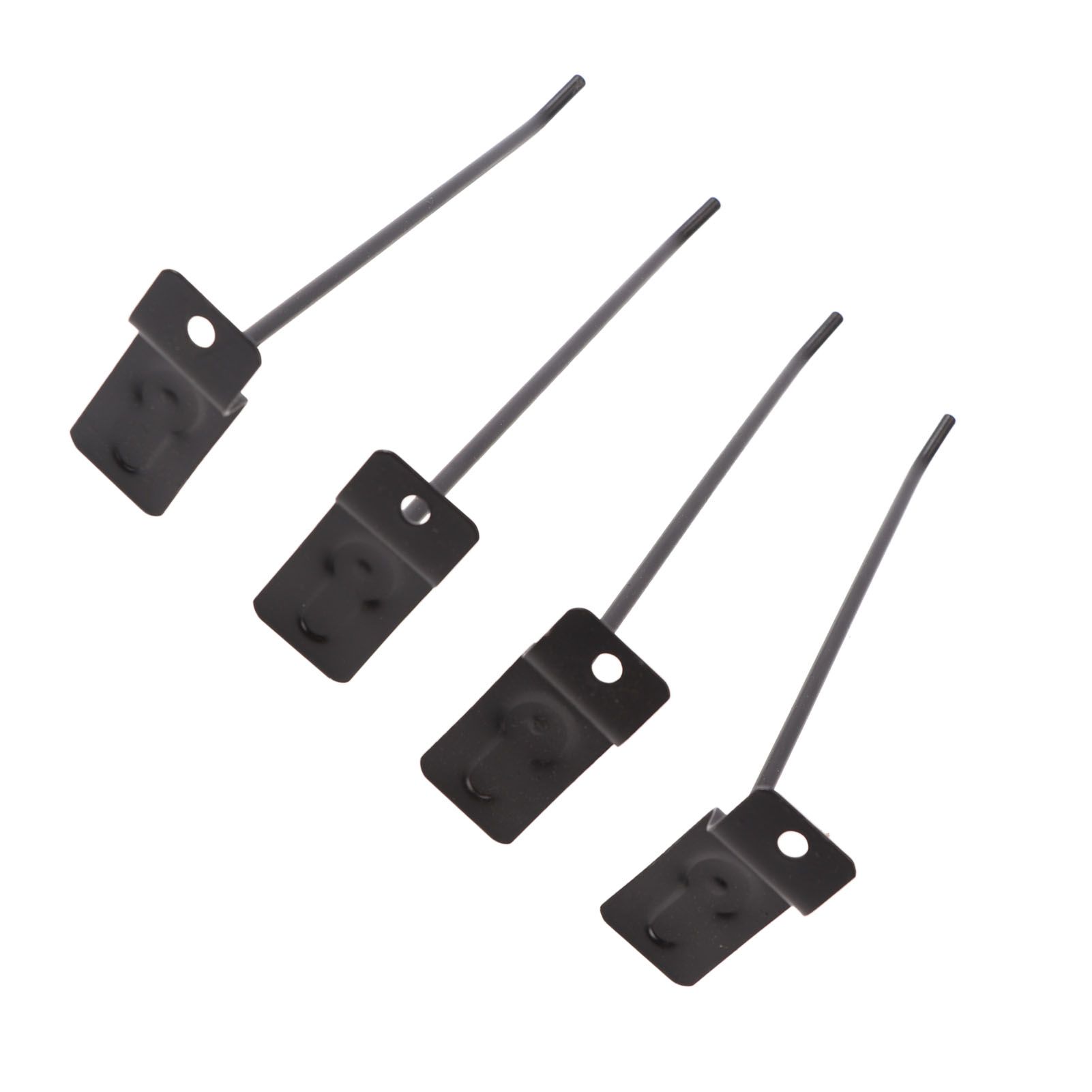 30PCS Panel Hooks Black Slatwall Hanger Thickened Easy Installation Anti Rust view 6
