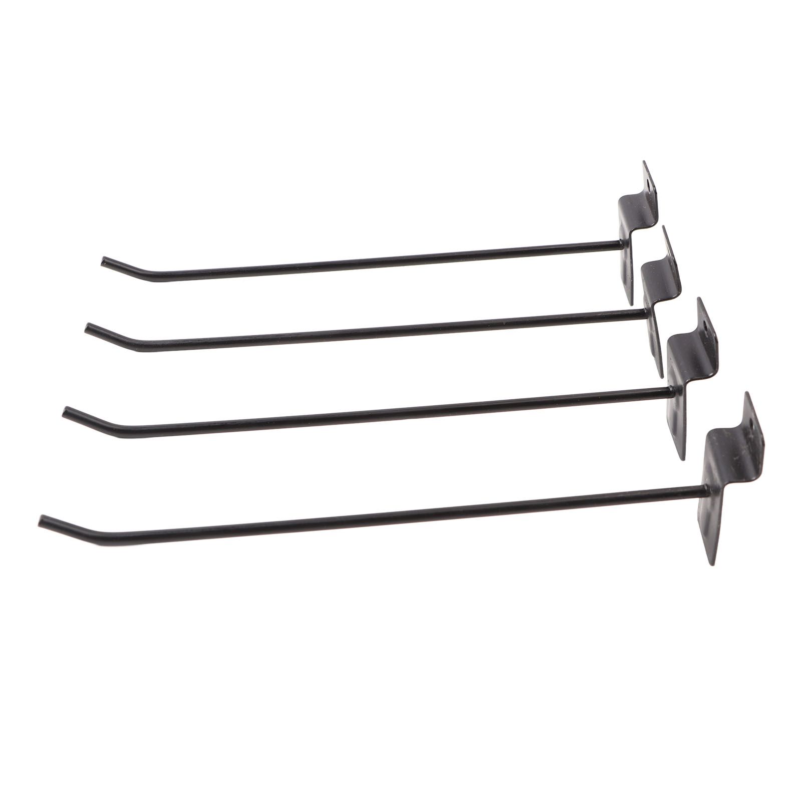 30PCS Panel Hooks Black Slatwall Hanger Thickened Easy Installation Anti Rust view 7