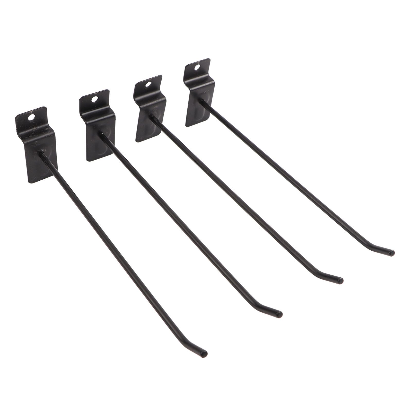 30PCS Panel Hooks Black Slatwall Hanger Thickened Easy Installation Anti Rust view 8