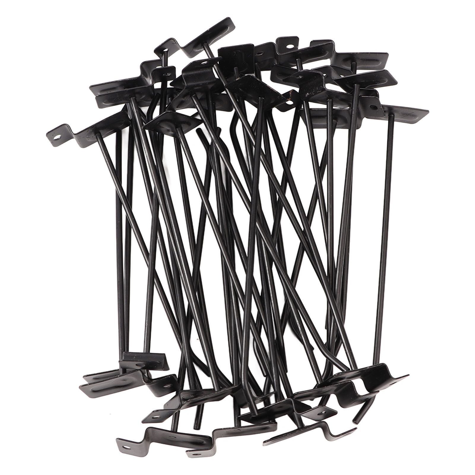30PCS Panel Hooks Black Slatwall Hanger Thickened Easy Installation Anti Rust view 10