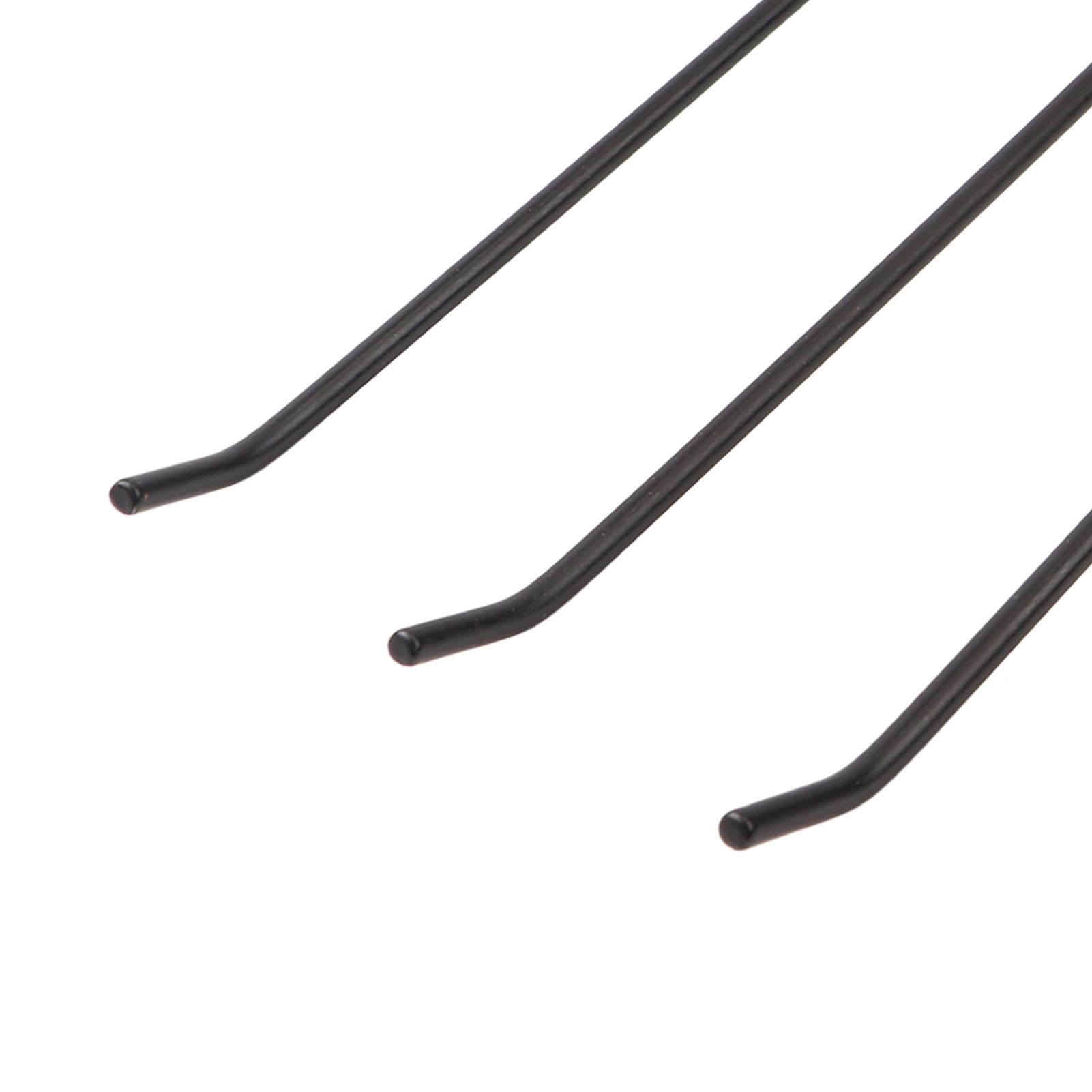 30PCS Panel Hooks Black Slatwall Hanger Thickened Easy Installation Anti Rust view 14