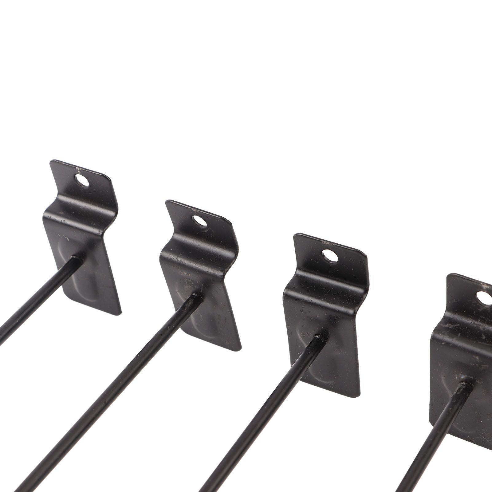 30PCS Panel Hooks Black Slatwall Hanger Thickened Easy Installation Anti Rust view 15