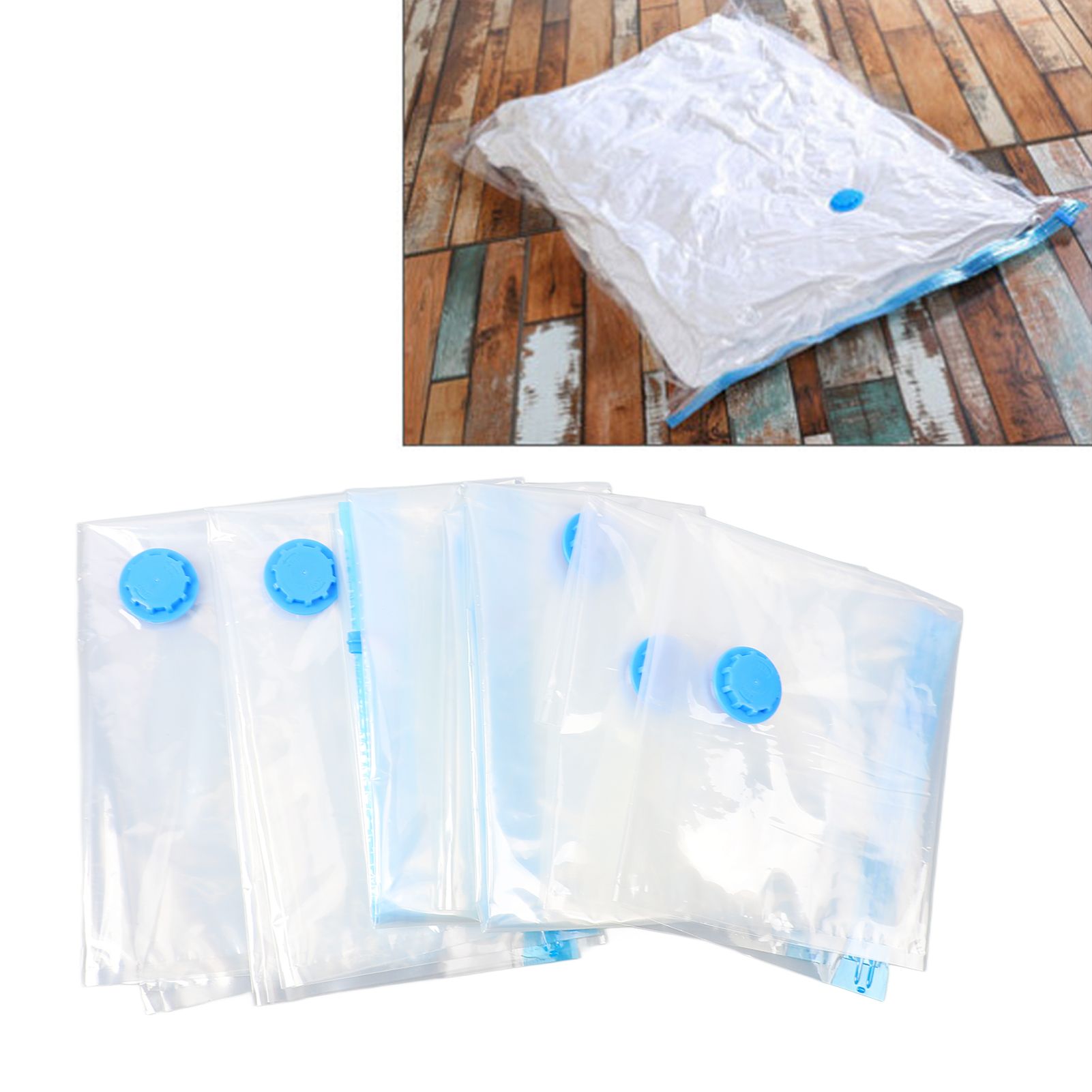 Compression Storage Bags Vacuum Sealer Storage Bags for Clothes Comforters view 11
