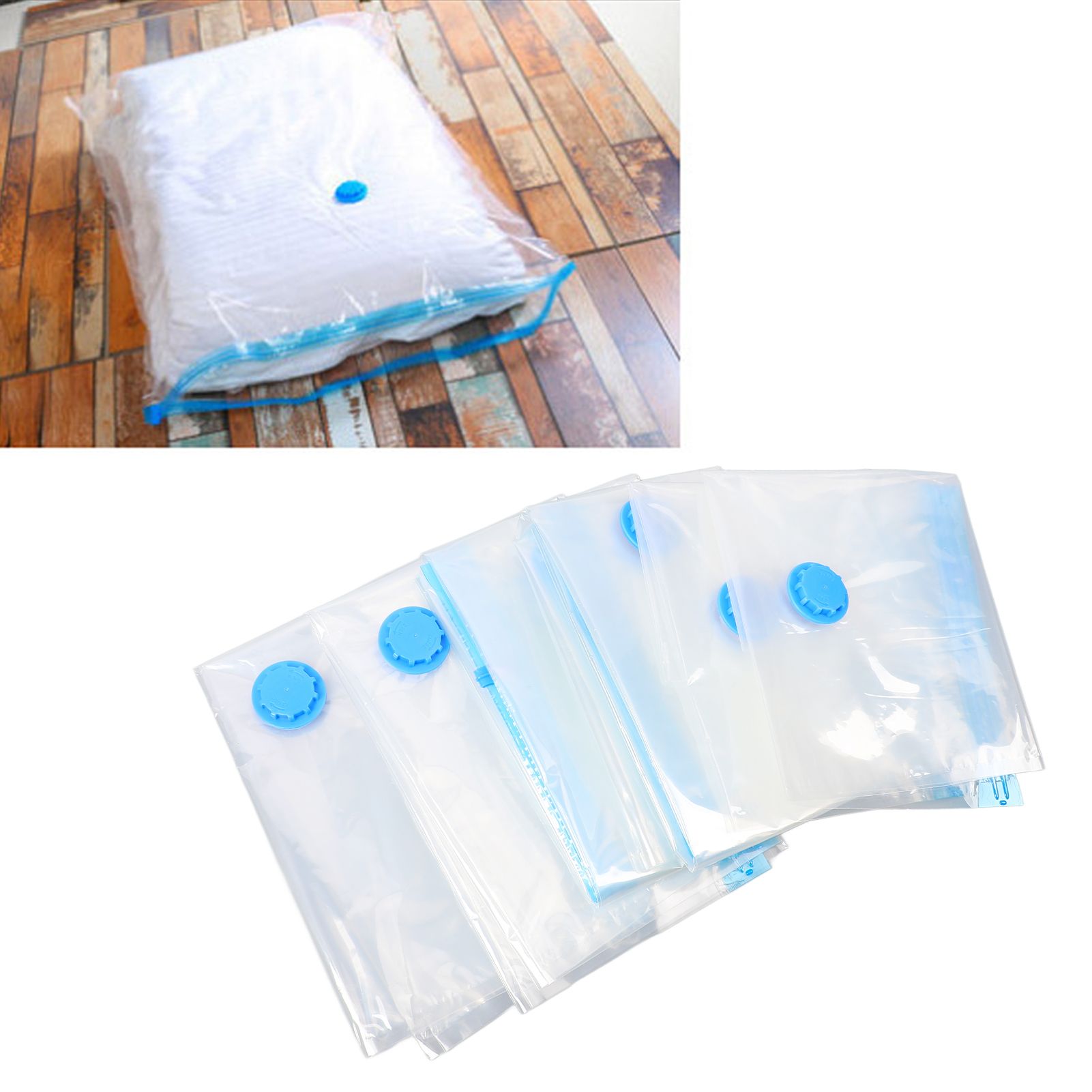 Compression Storage Bags Vacuum Sealer Storage Bags for Clothes Comforters view 12