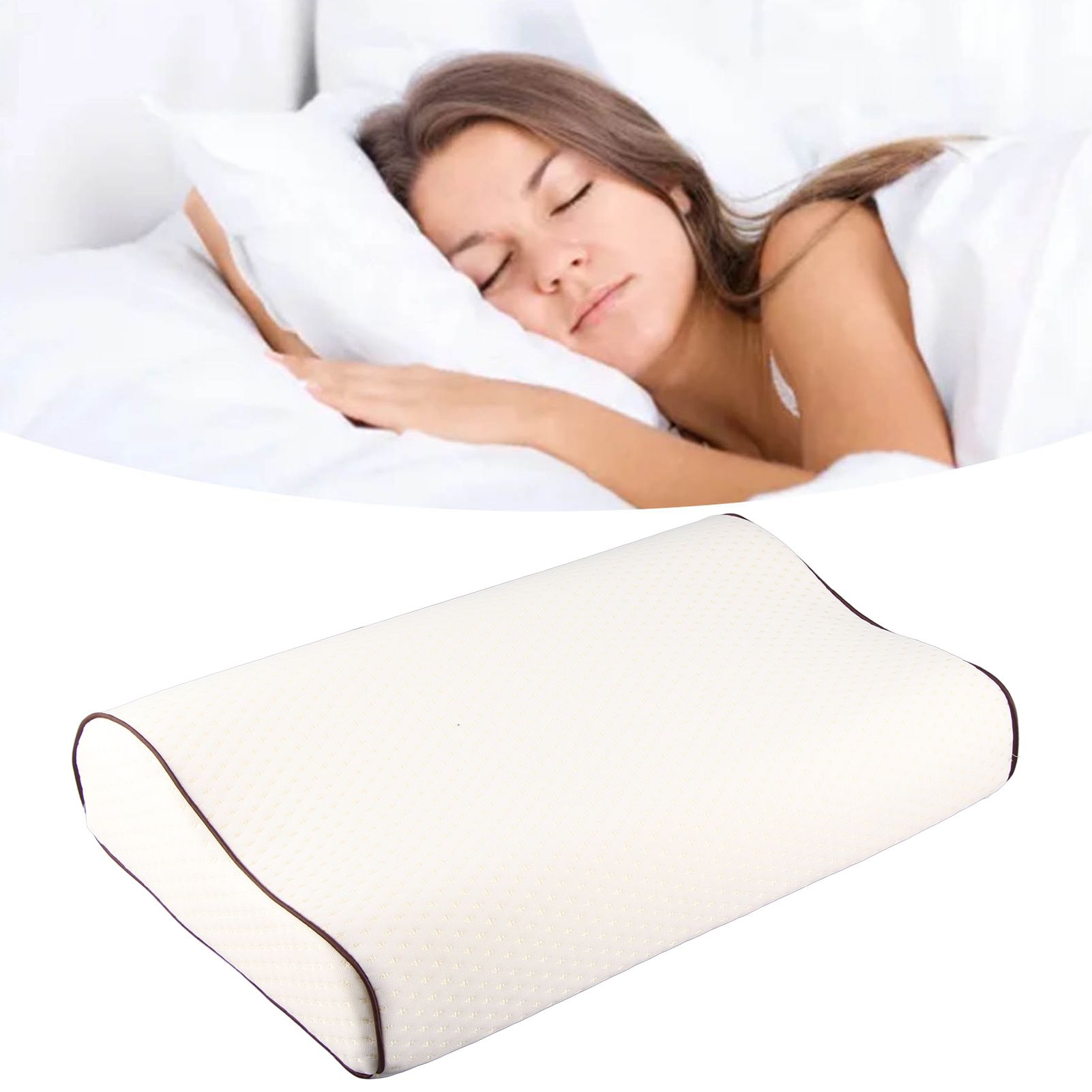 Memory Foam Pillow Slow Rebound Wavy Sleeping Pillow Shoulder Cervical Support view 11