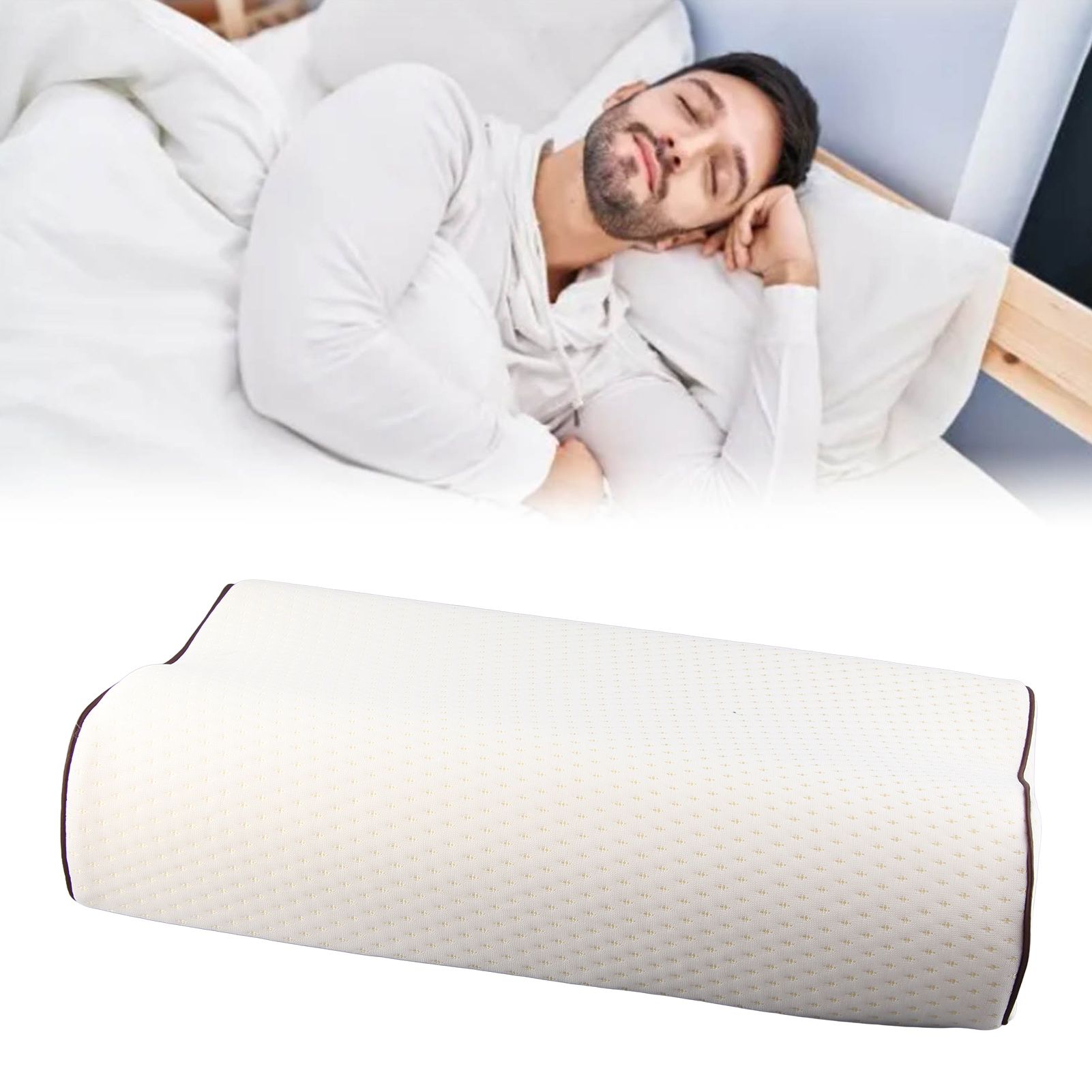 Memory Foam Pillow Slow Rebound Wavy Sleeping Pillow Shoulder Cervical Support view 12