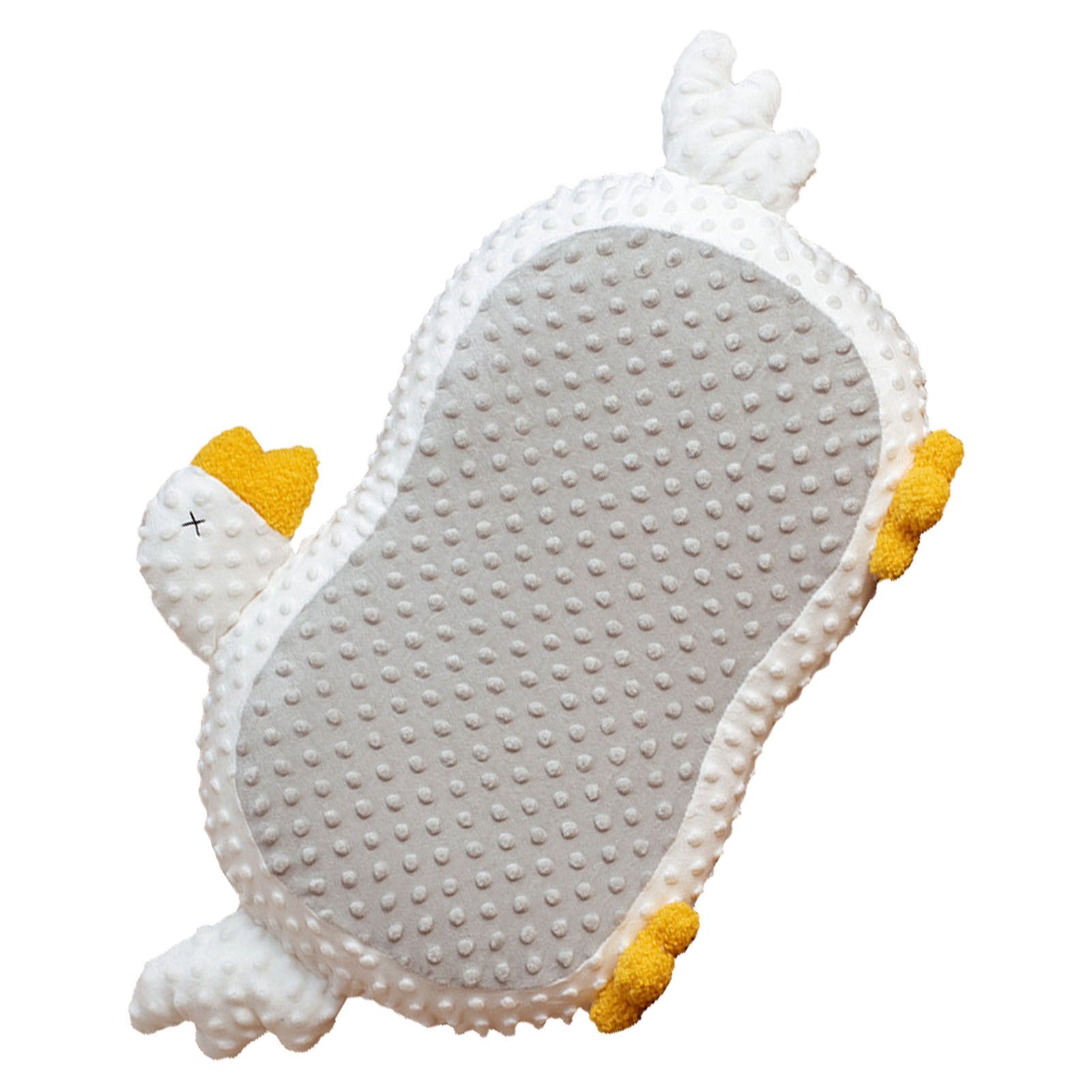 Cat Belly Pillow Memory Foam Slow Rebound Throw Pillow Goose Shape Fuzz Single view 4