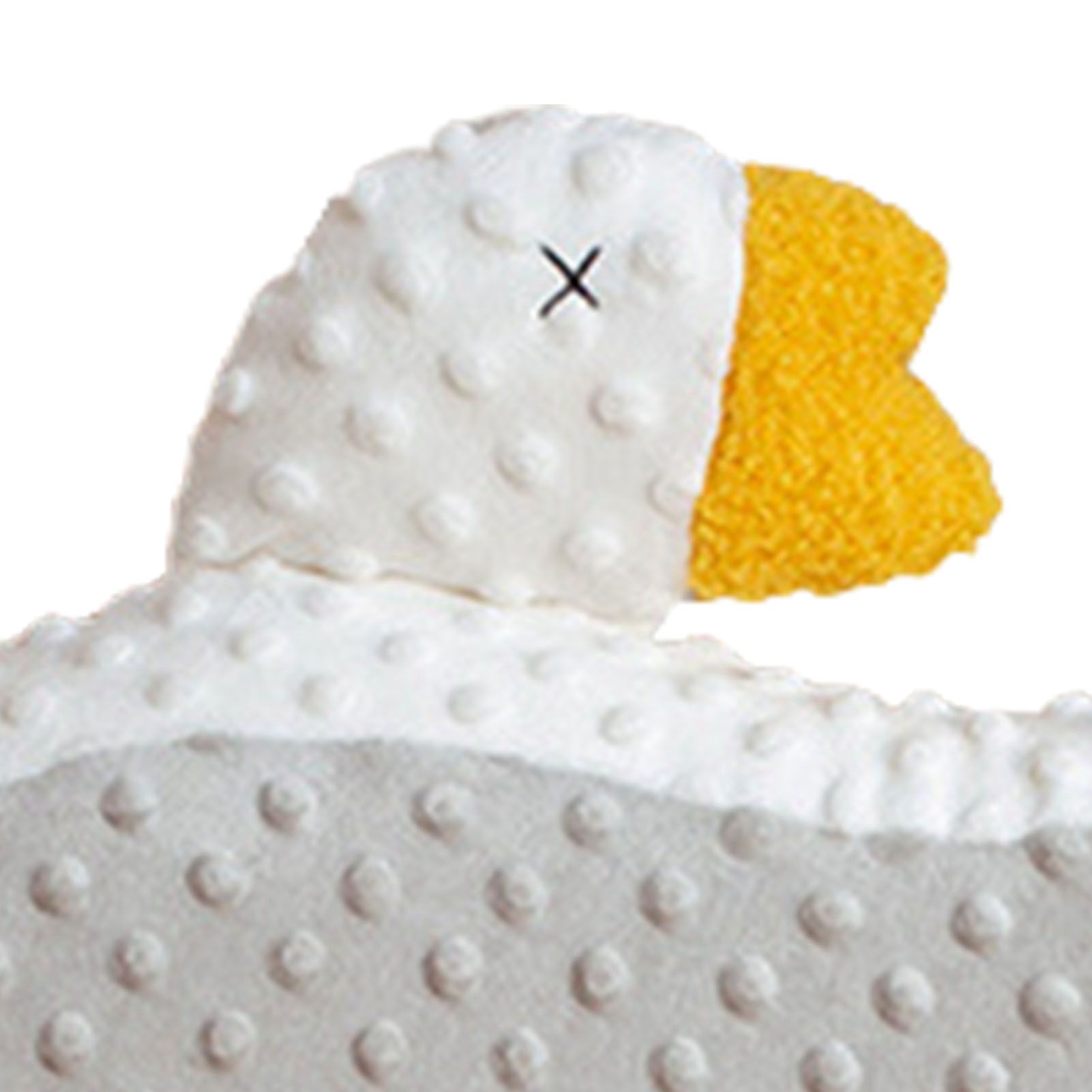 Cat Belly Pillow Memory Foam Slow Rebound Throw Pillow Goose Shape Fuzz Single view 7