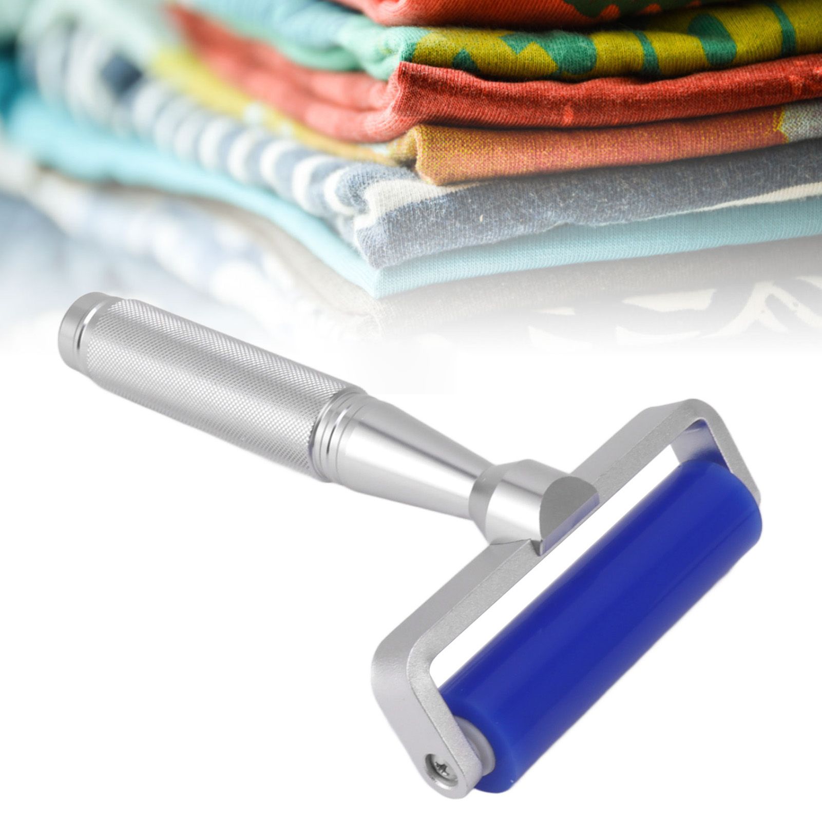 Silicone Screen Film Roller Blue Iron Bearing Anti Static High Resilience view 11