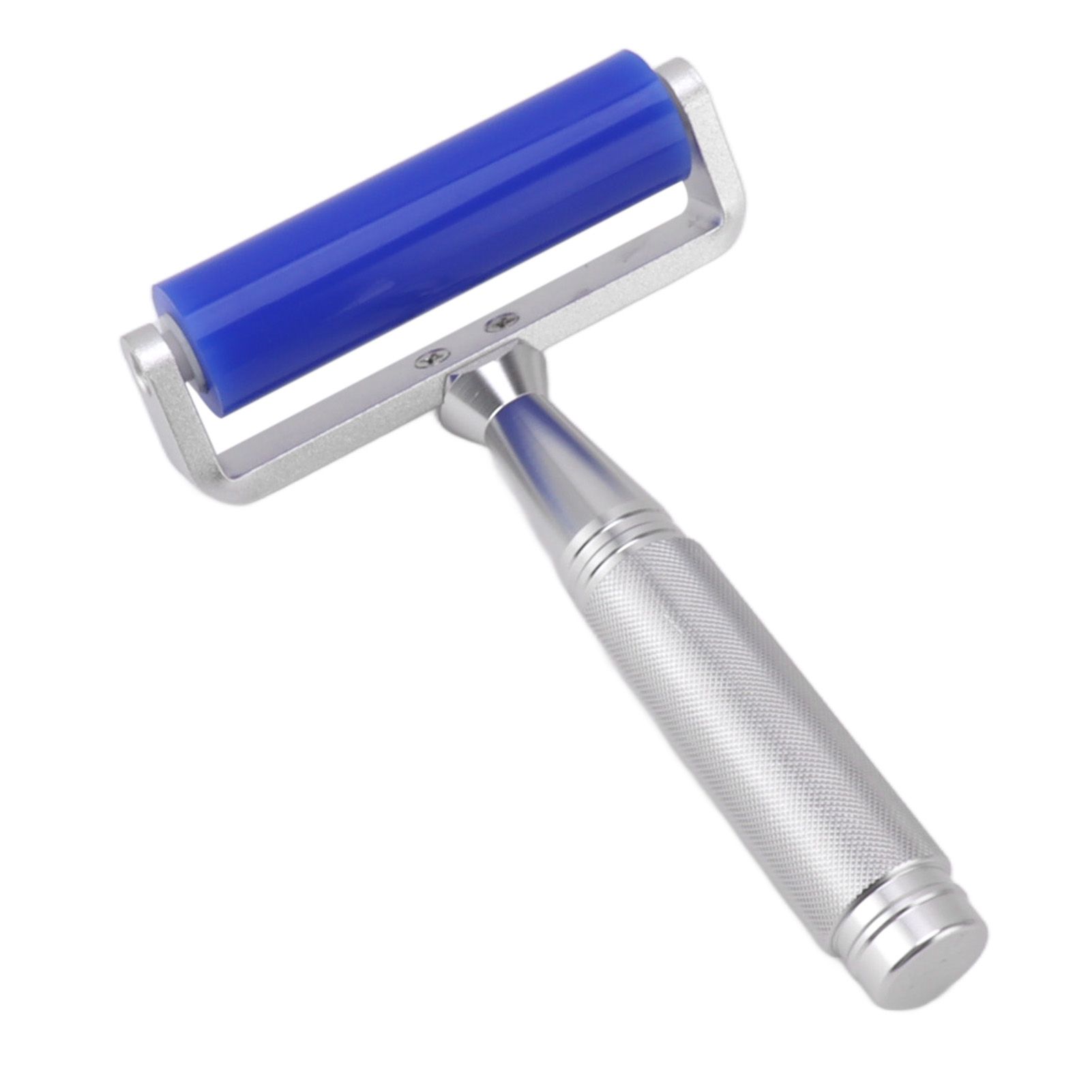 Silicone Screen Film Roller Blue Iron Bearing Anti Static High Resilience view 9