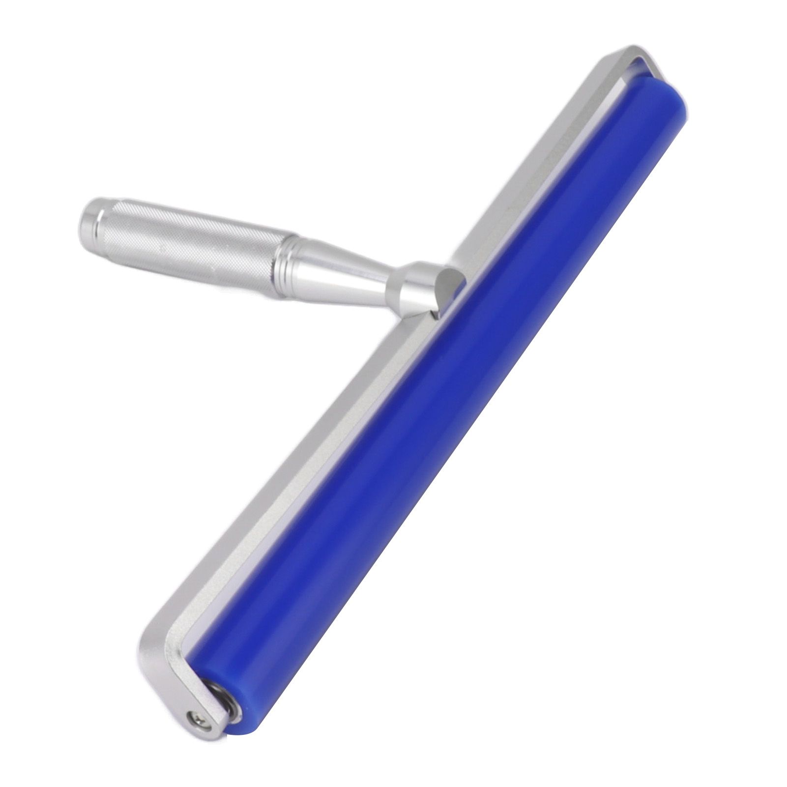 Silicone Screen Film Roller Blue Iron Bearing Anti Static High Resilience view 3