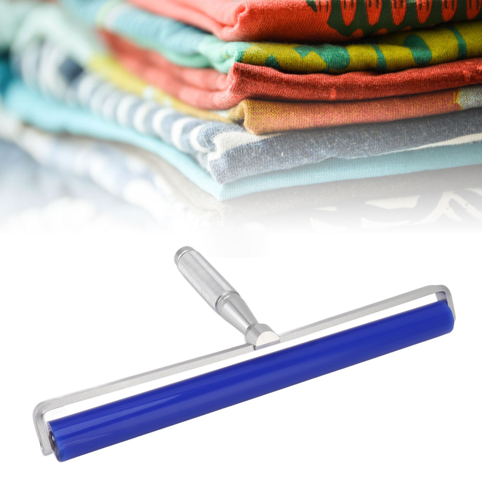 Silicone Screen Film Roller Blue Iron Bearing Anti Static High Resilience view 11
