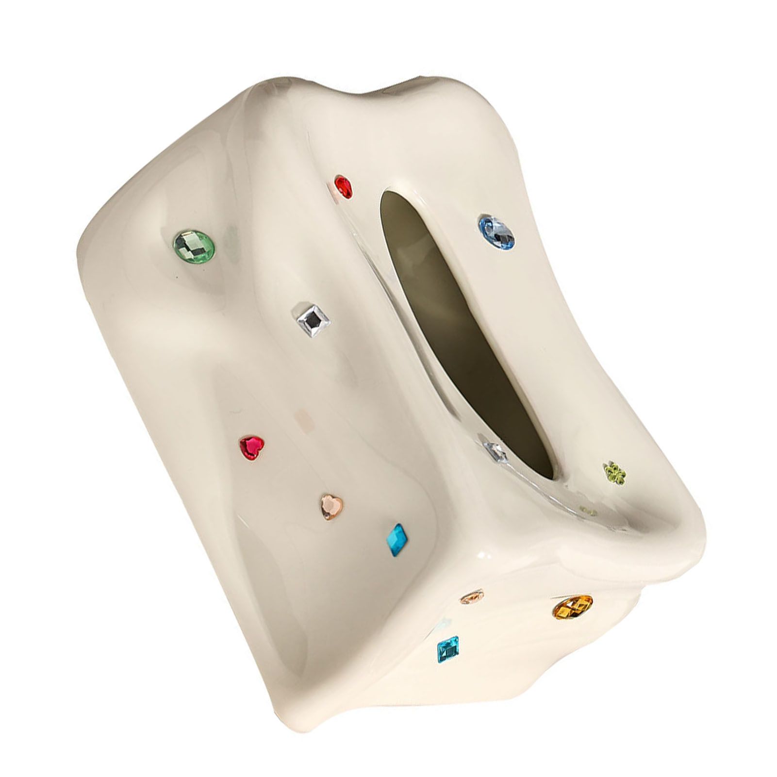 Ceramic Tissue Box Case Holder Decorative Elegant Facial Tissue Napkin view 4