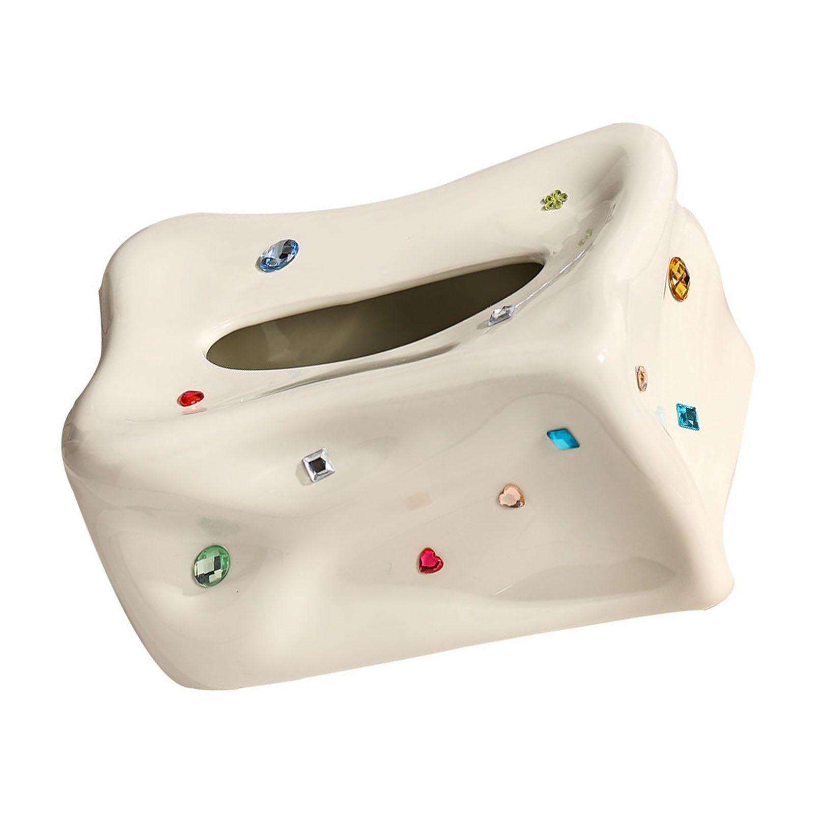 Ceramic Tissue Box Case Holder Decorative Elegant Facial Tissue Napkin view 10