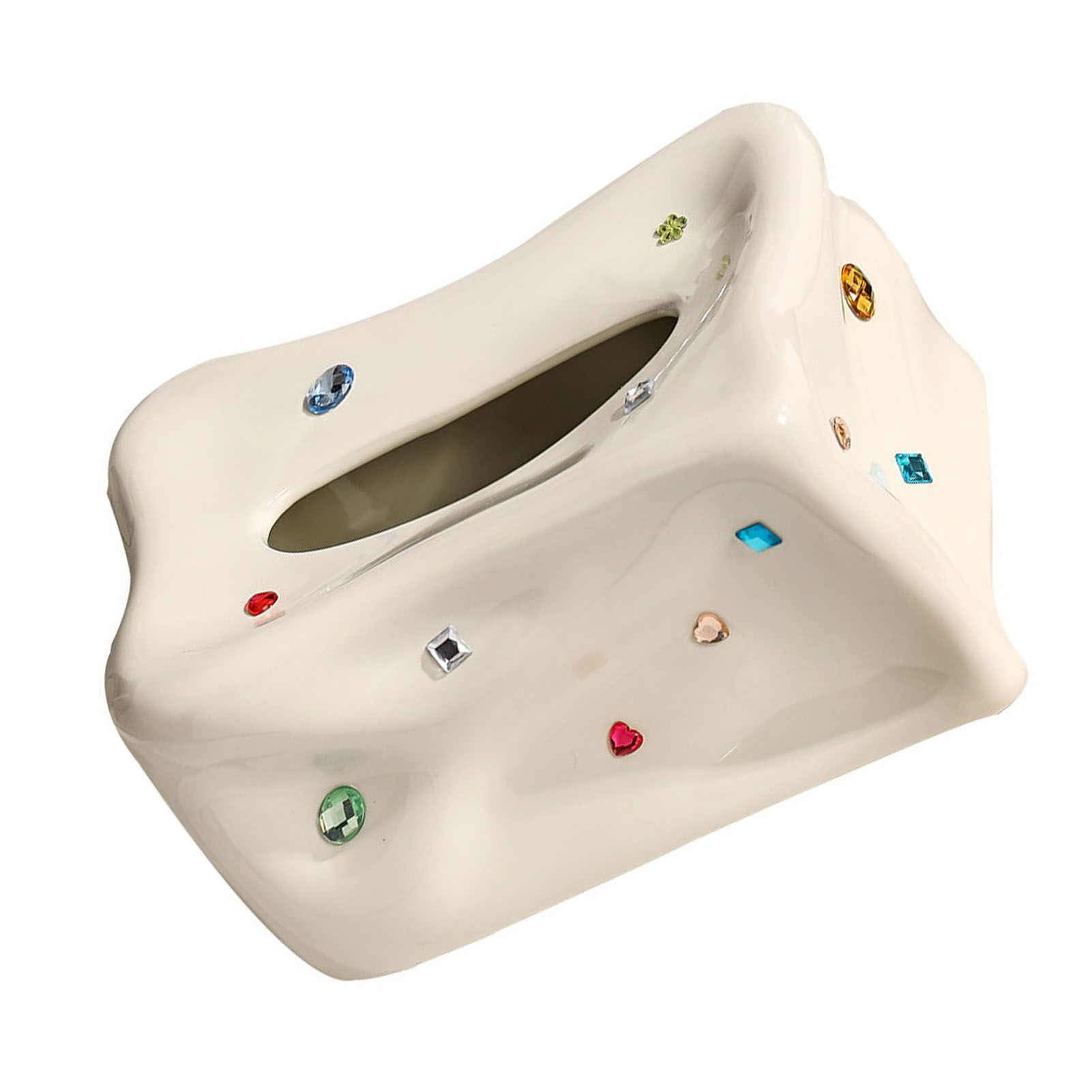 Ceramic Tissue Box Case Holder Decorative Elegant Facial Tissue Napkin view 11