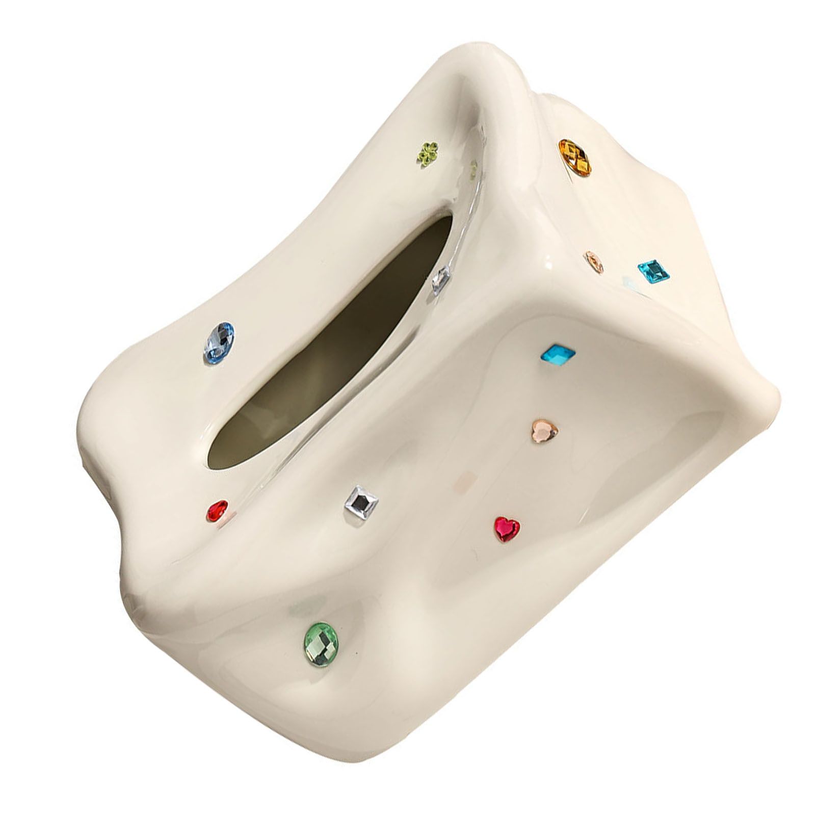 Ceramic Tissue Box Case Holder Decorative Elegant Facial Tissue Napkin view 12