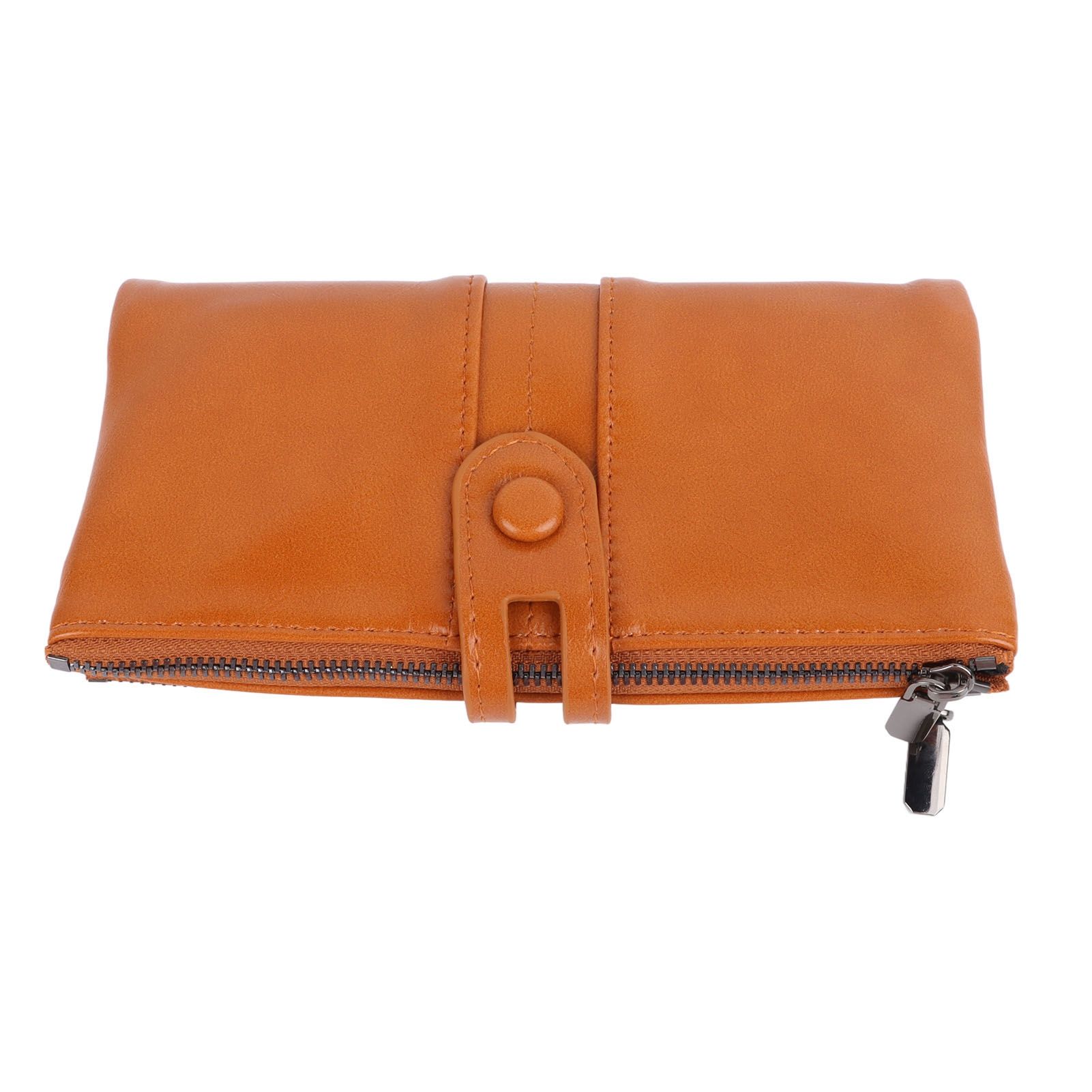 Women Wallet RFID Blocking Large Capacity Zipper Closure PU Leather Retro view 4