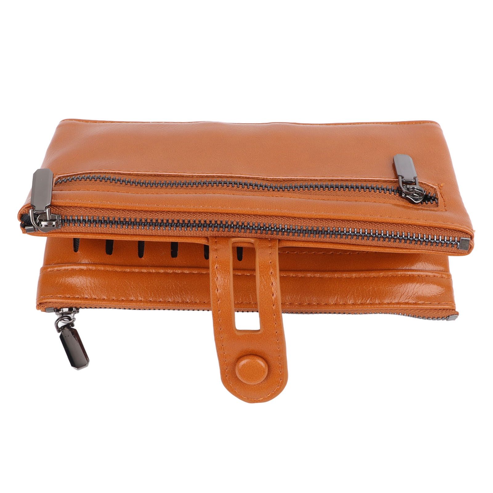 Women Wallet RFID Blocking Large Capacity Zipper Closure PU Leather Retro view 10