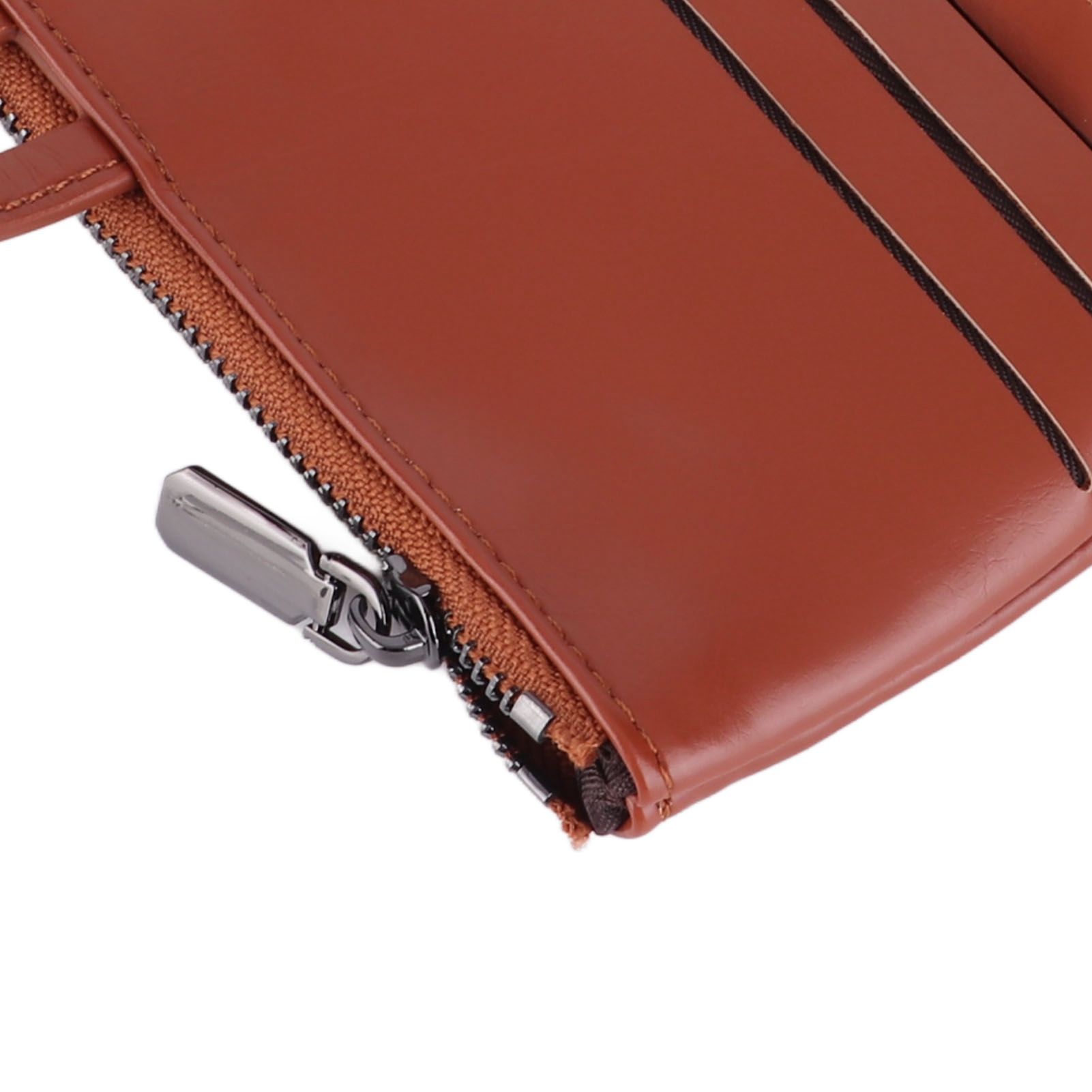 Women Wallet RFID Blocking Large Capacity Zipper Closure PU Leather Retro view 15