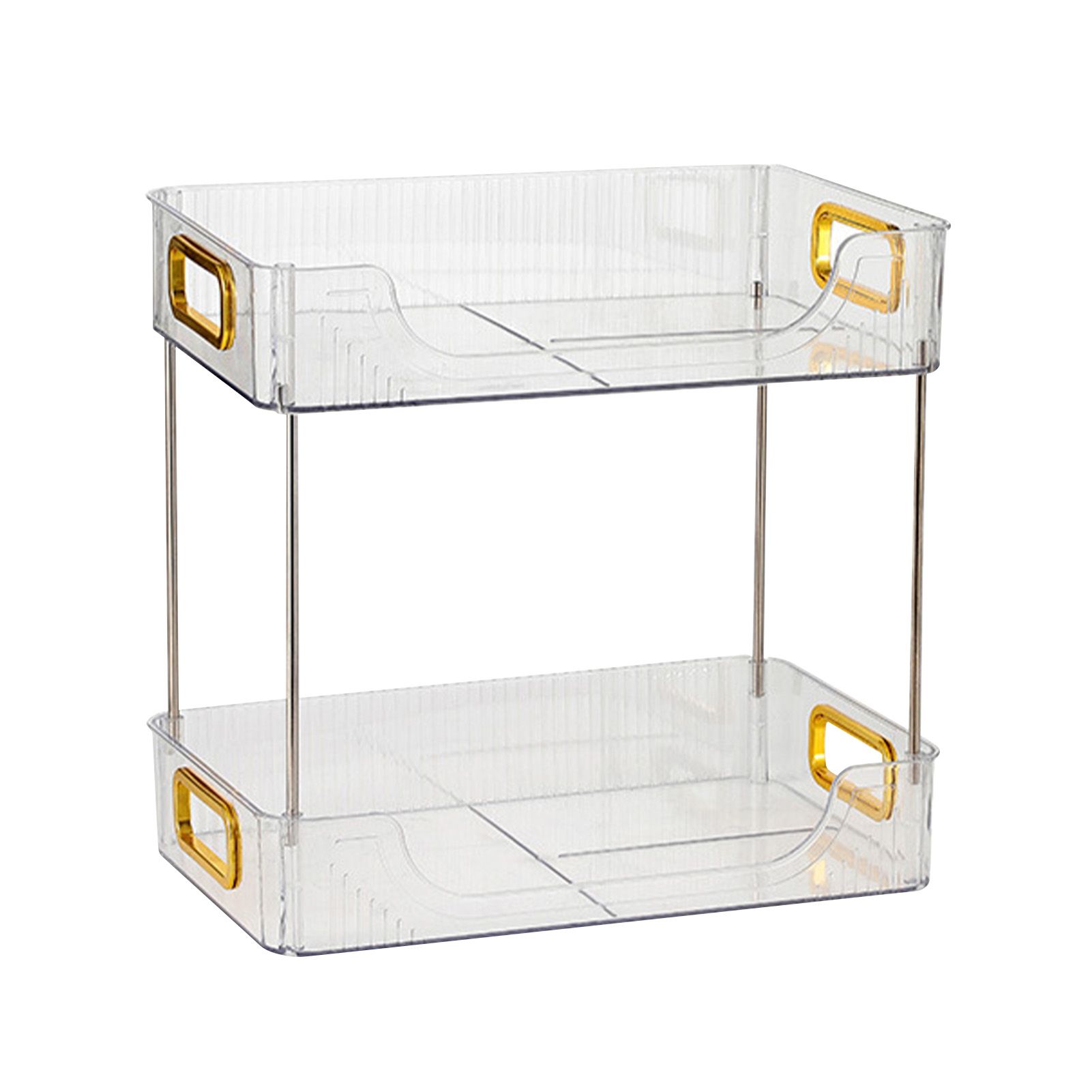 Desktop Organizer 2 Tier Ample Space Modern Storage Rack Shelves for Office view 2