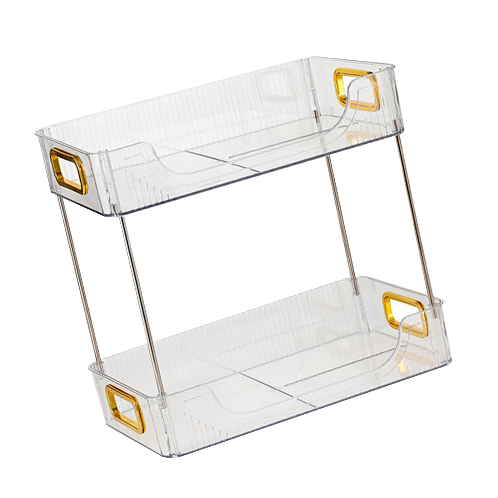Desktop Organizer 2 Tier Ample Space Modern Storage Rack Shelves for Office view 3